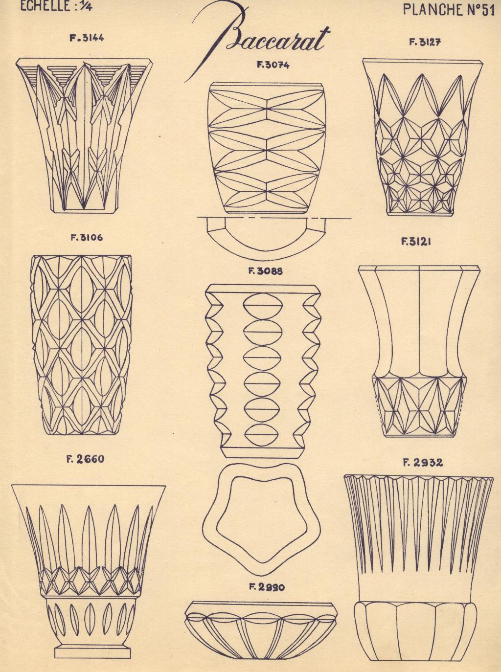 Catalogue Baccarat - 1930