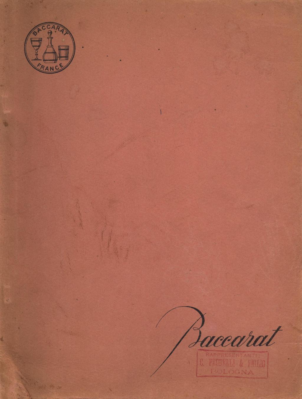 Catalogue Baccarat - 1930