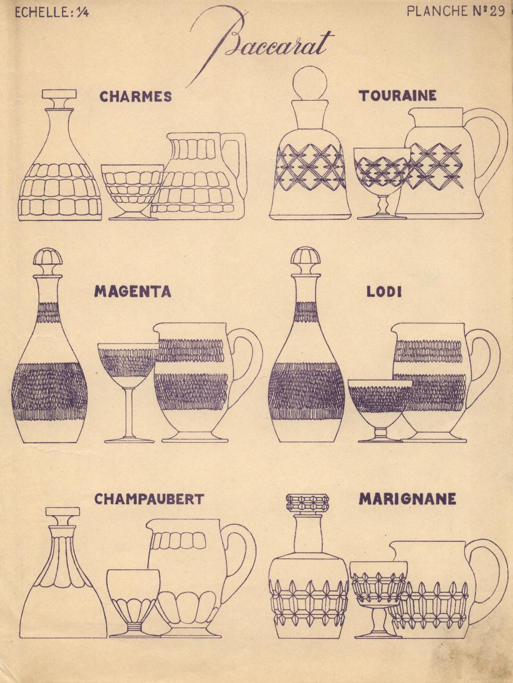 Catalogue Baccarat - 1930