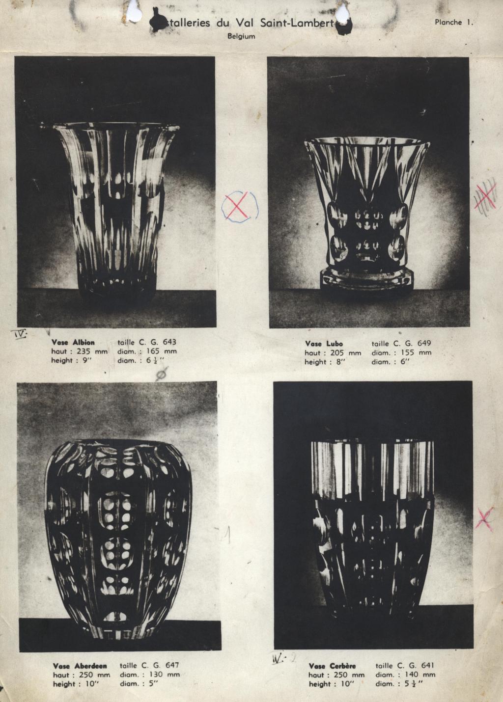 Catalogue Val Saint Lambert - 1947