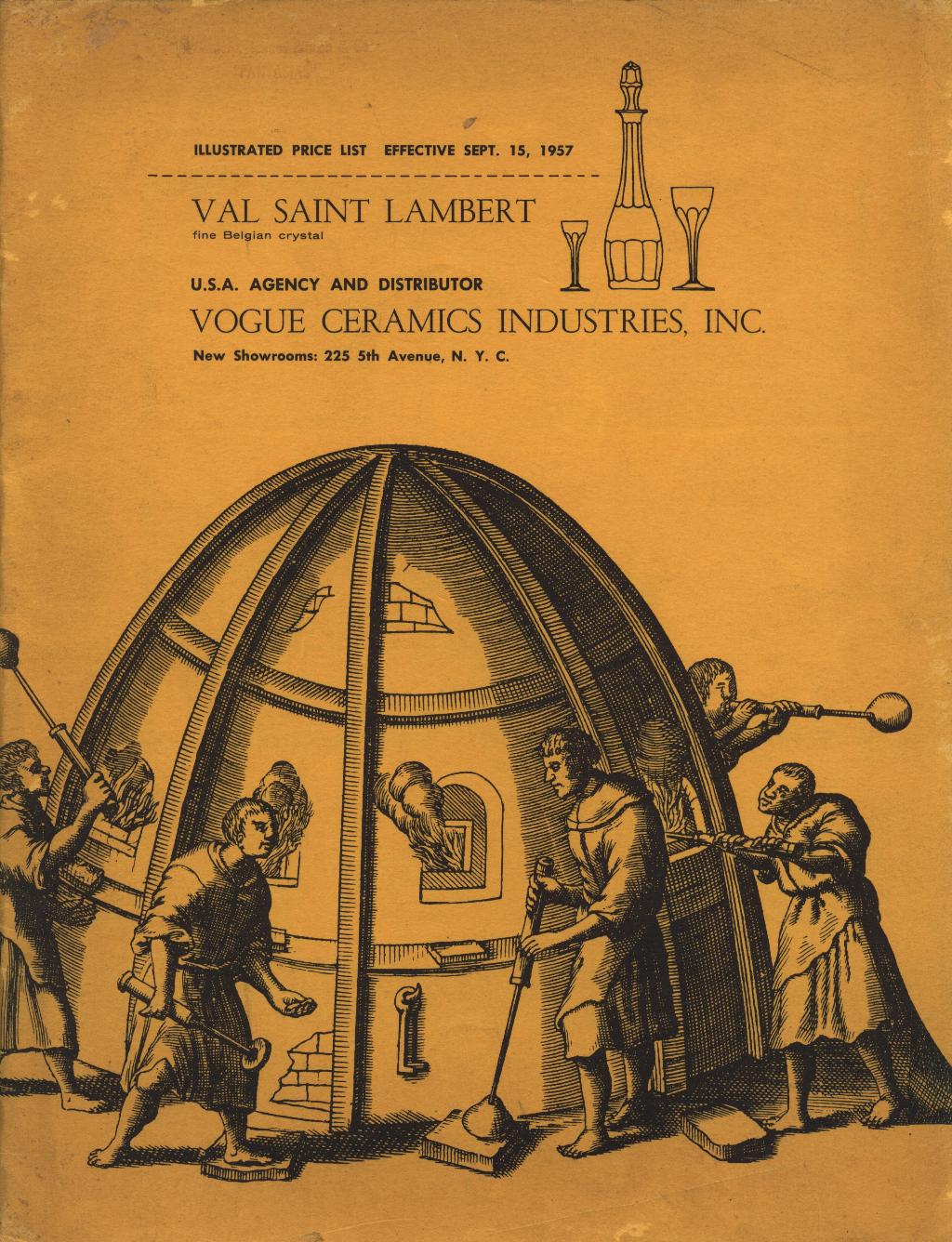 Catalogue Val Saint Lambert - 1957