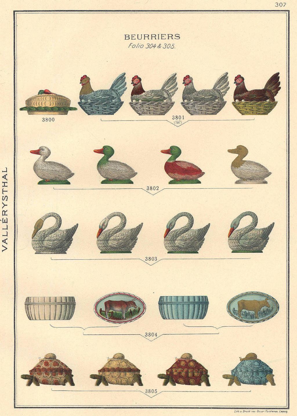 Catalogue Vallérysthal & Portieux 1908