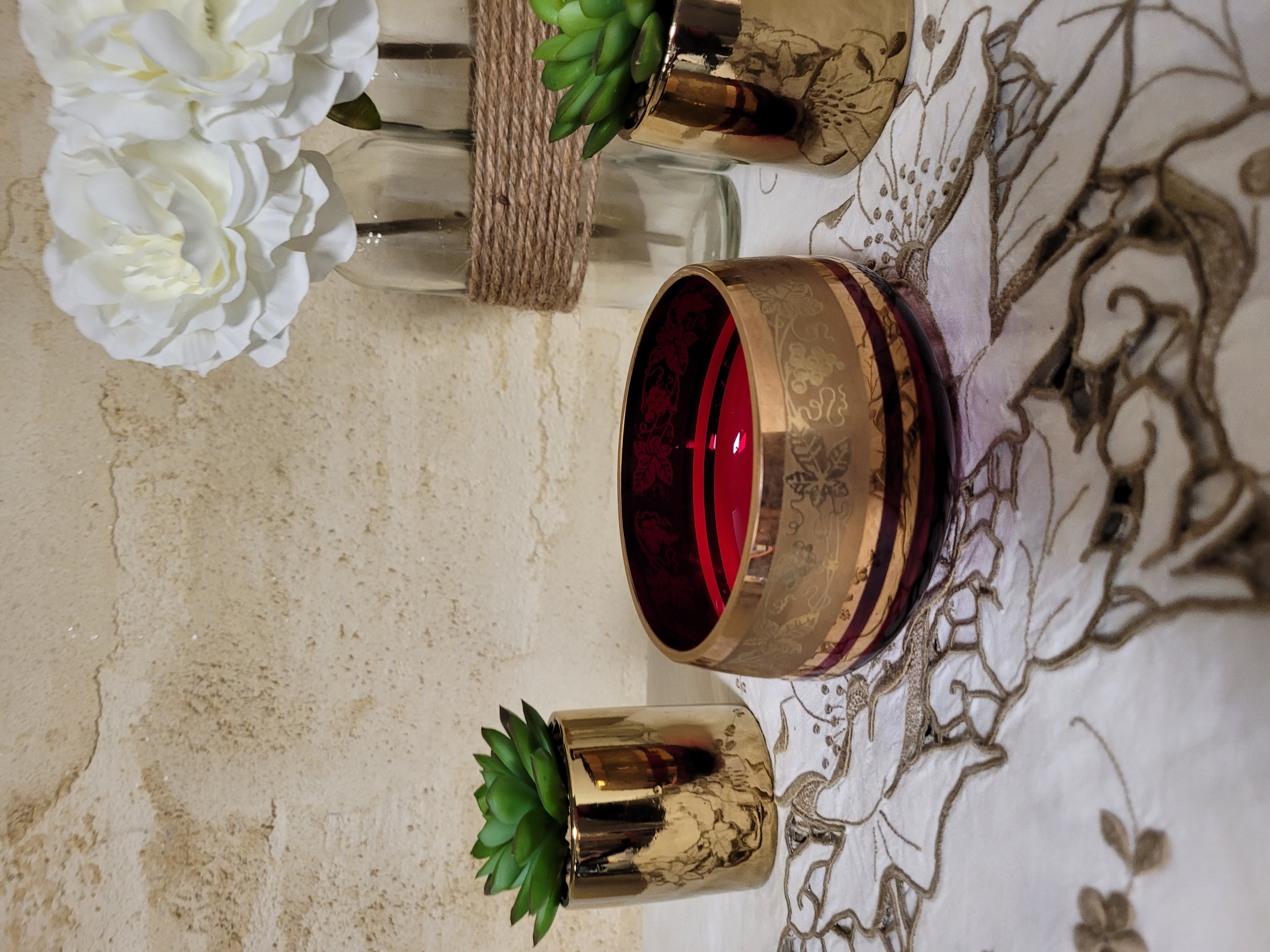 Coupe bohème du maître verrier tchèque : Jan Gabrhel