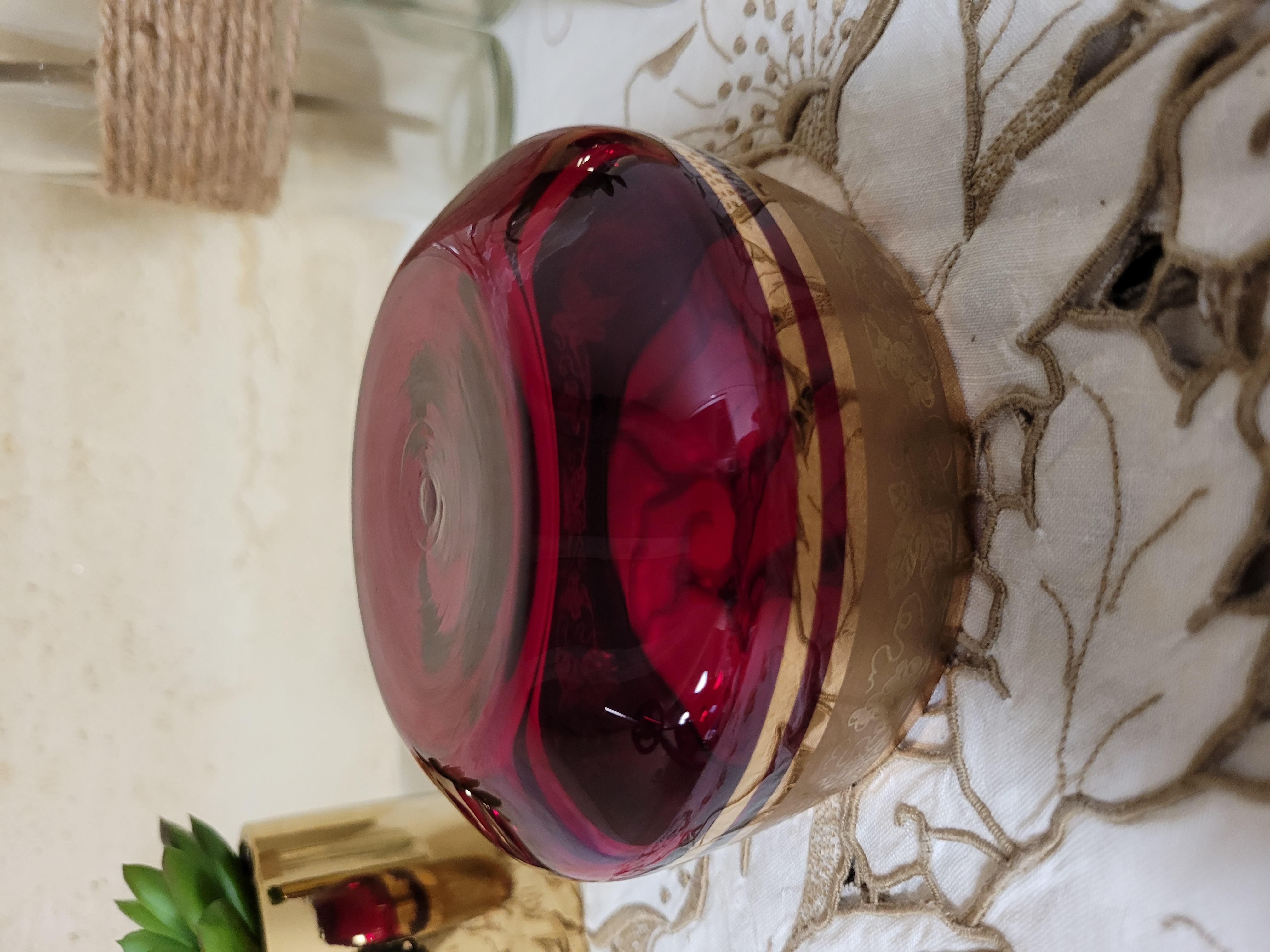 Coupe bohème du maître verrier tchèque : Jan Gabrhel