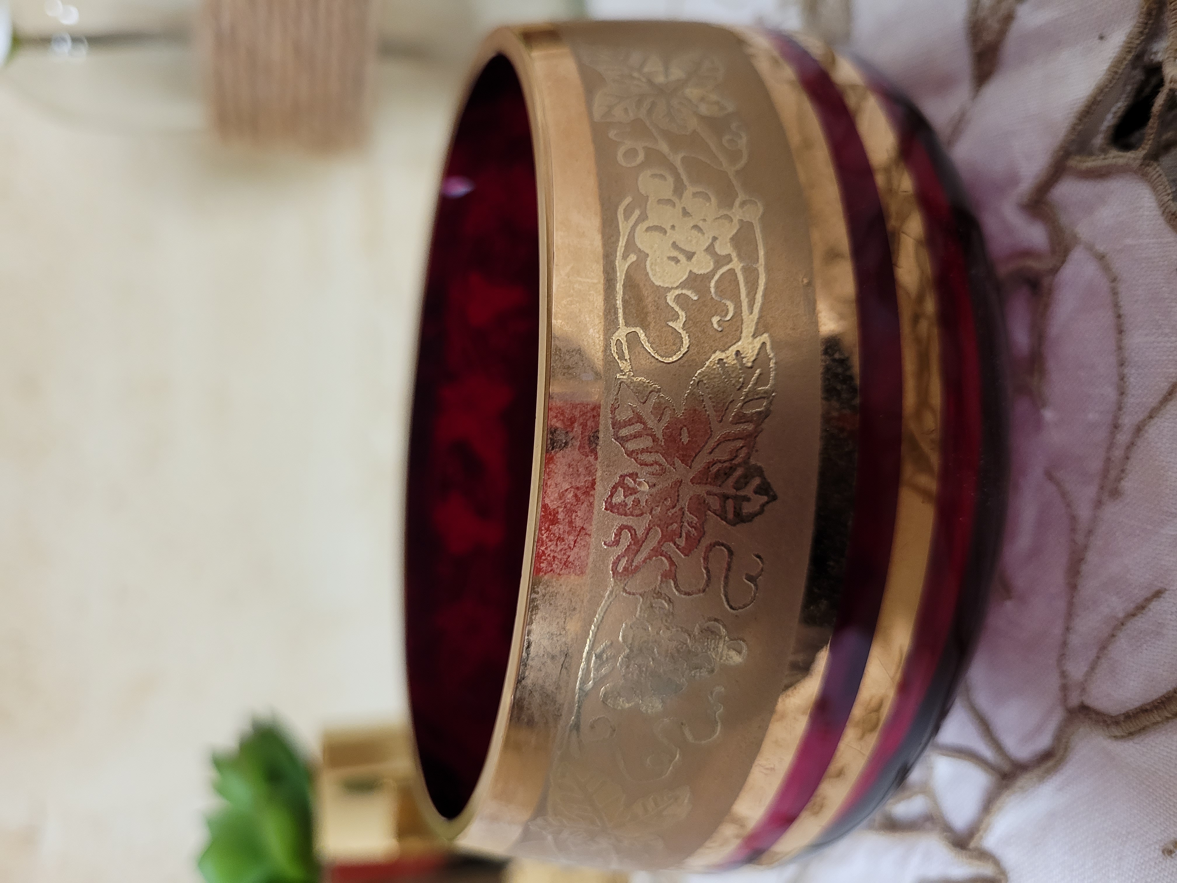 Coupe bohème du maître verrier tchèque : Jan Gabrhel