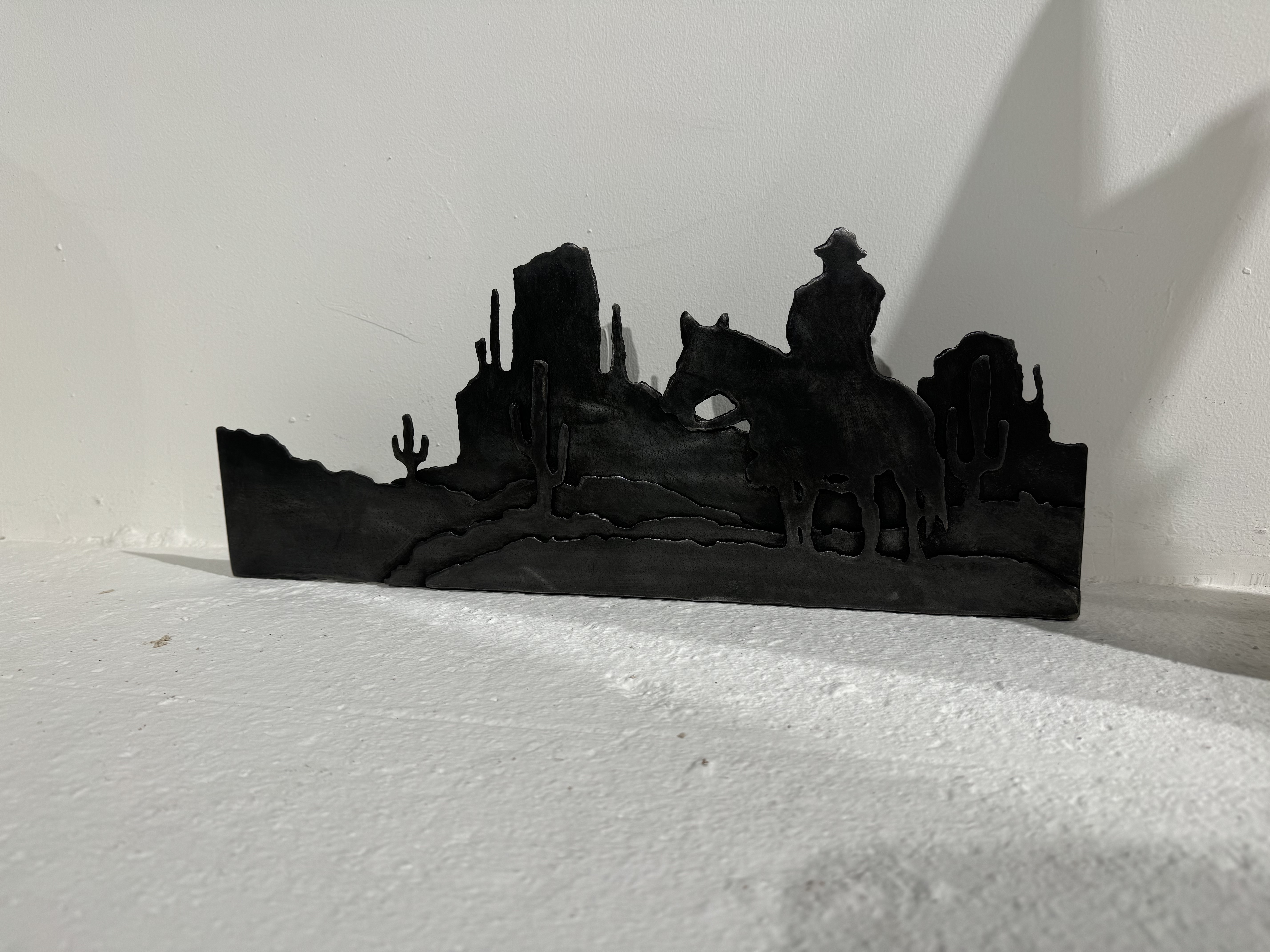 Metal Cowboy Silhouette