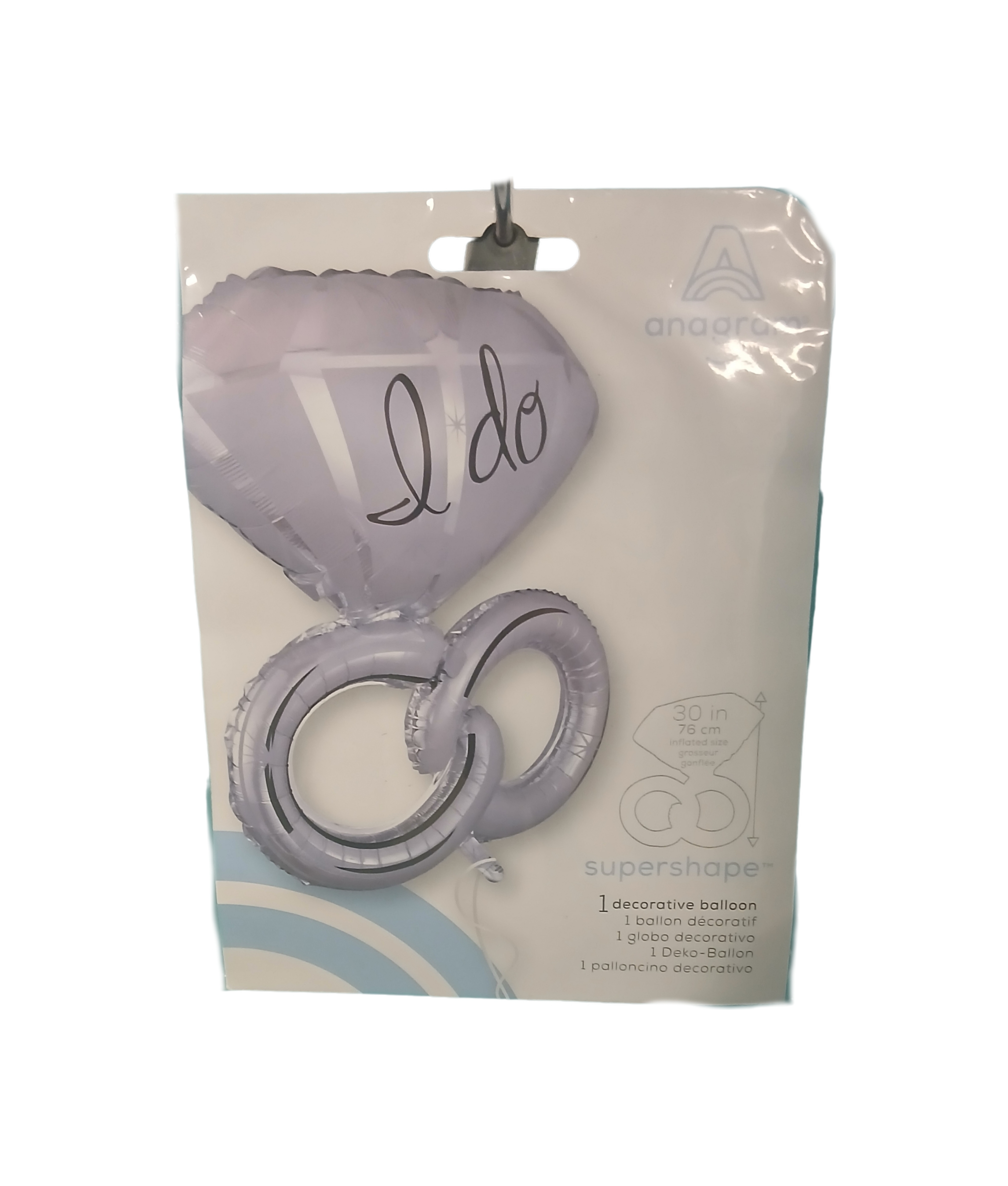 I Do Wedding Ring Balloon