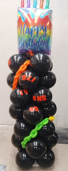 Birthday Balloon Column