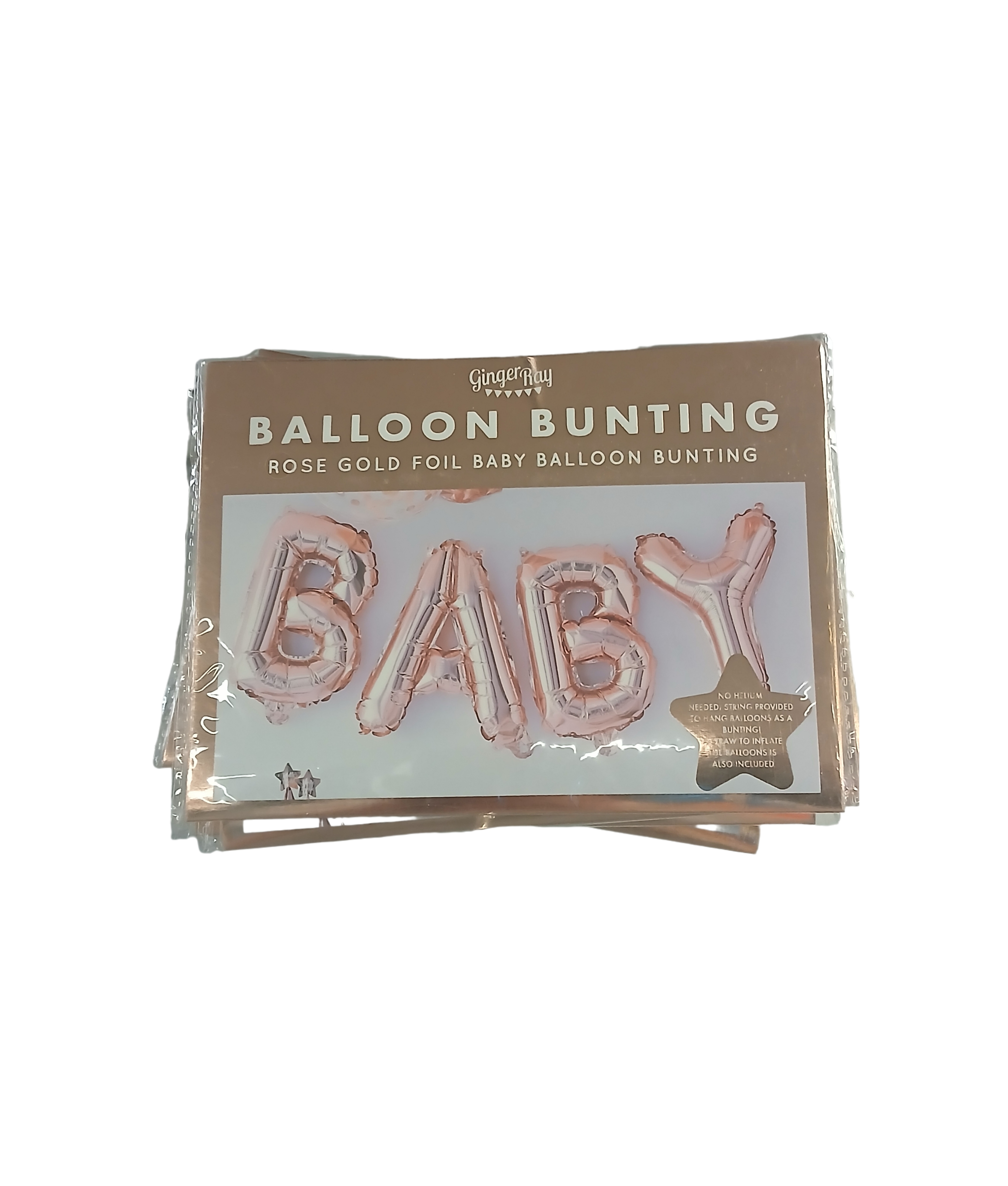 Rose Gold Baby Balloon Bunting
