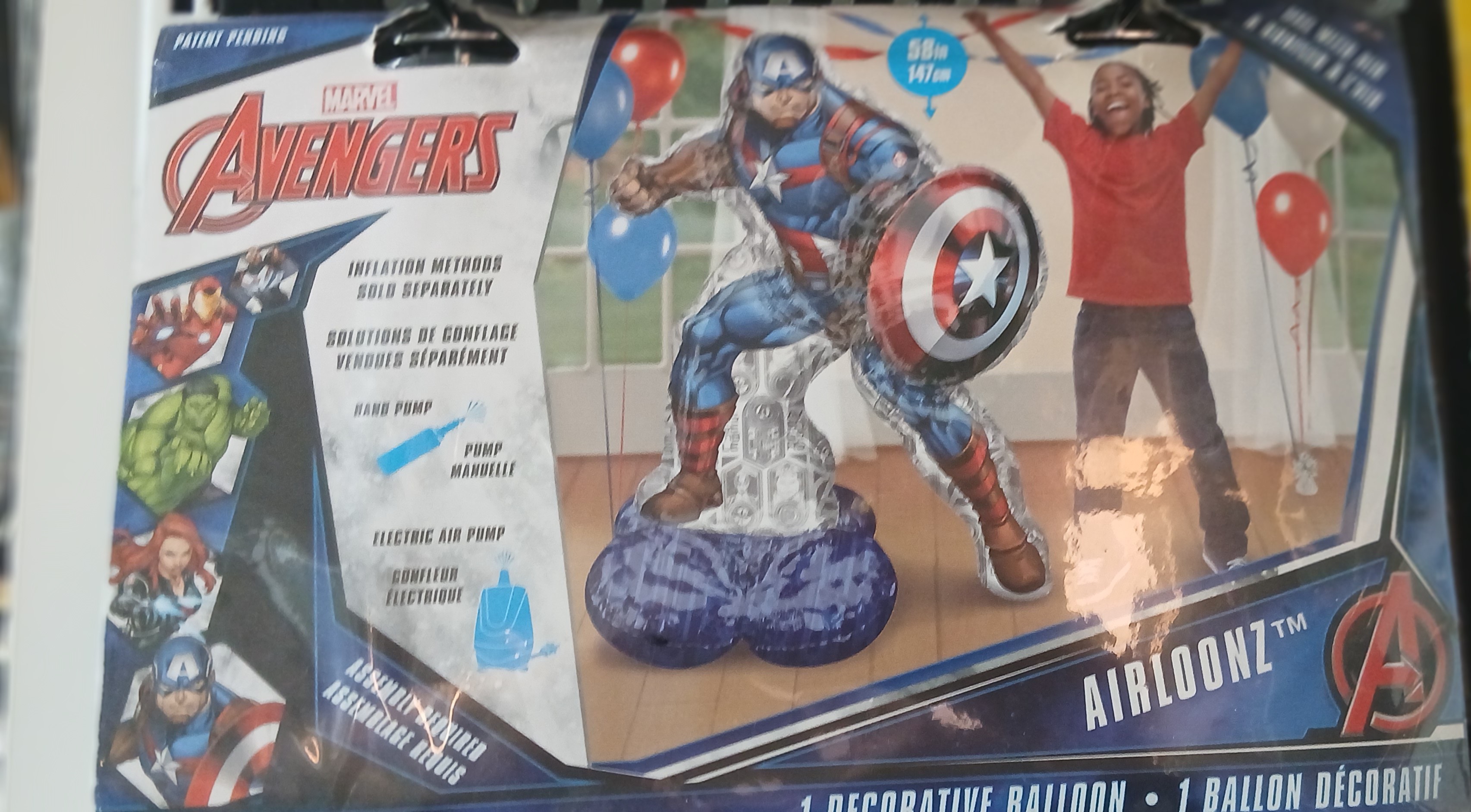 Marvel Avengers Captain America AirLoonz Balloon