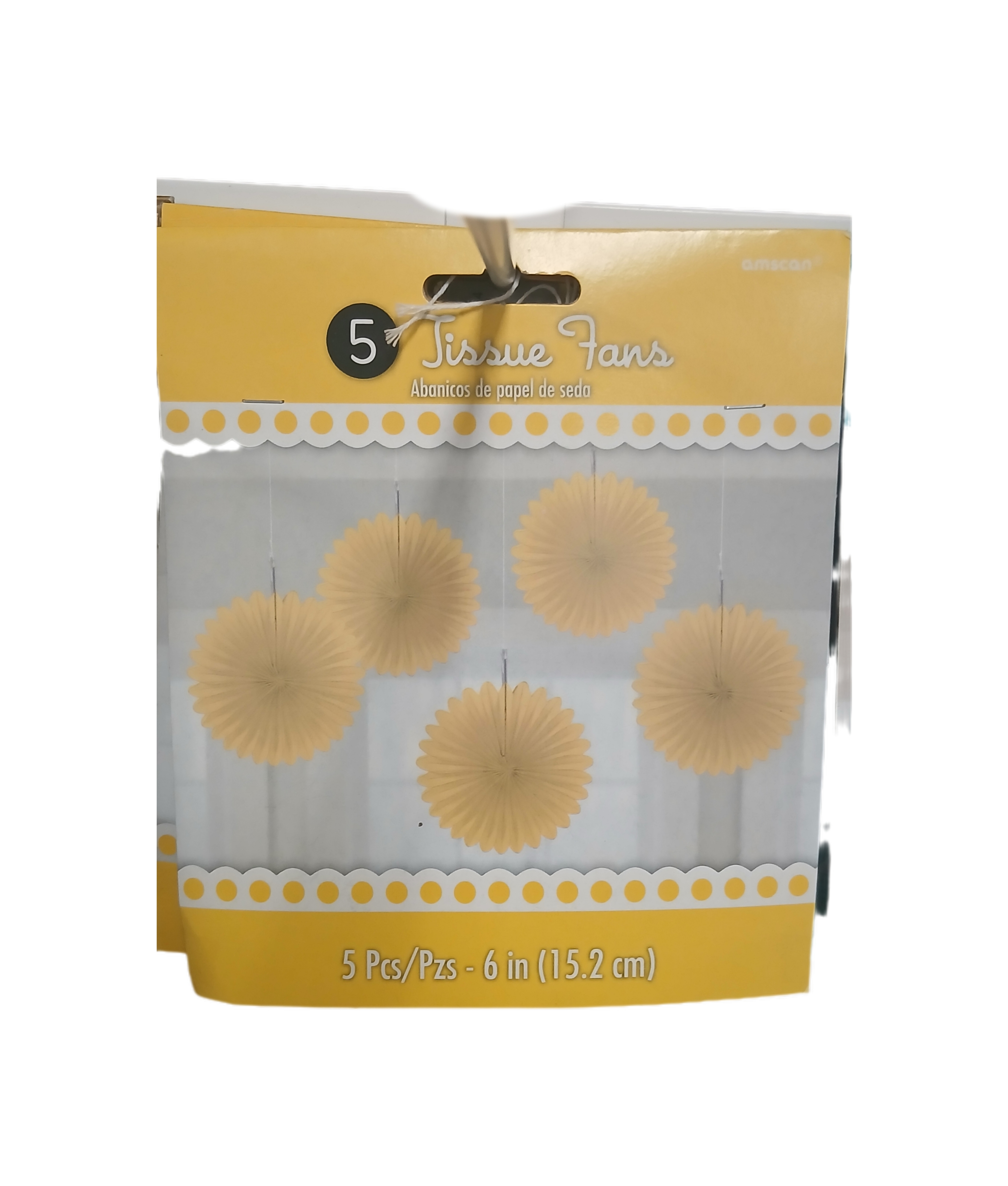 Tissue Fans (5 Pieces, 6 Inches)