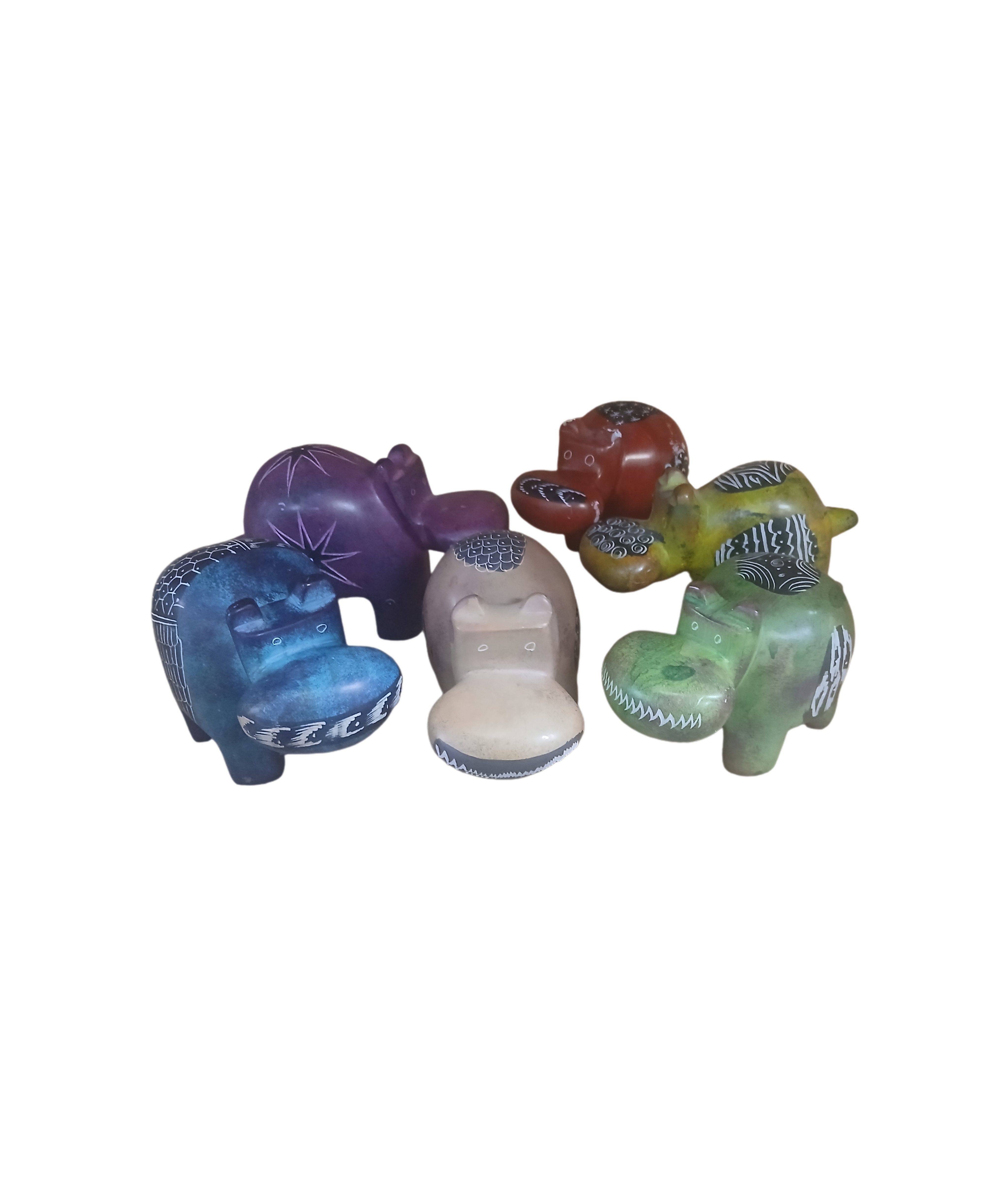 Handcrafted Hippo Figurines