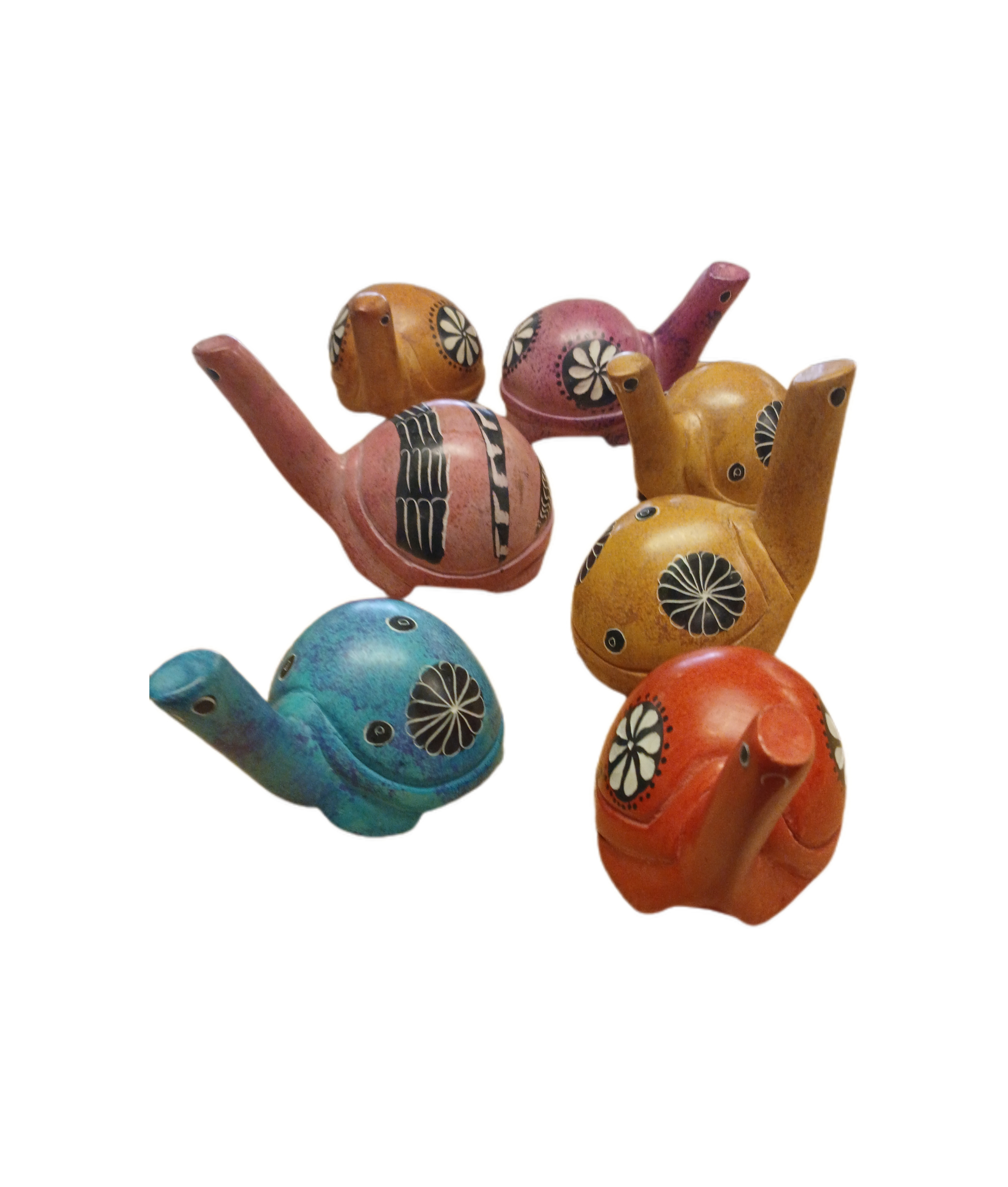 Handcrafted soapstone animals 