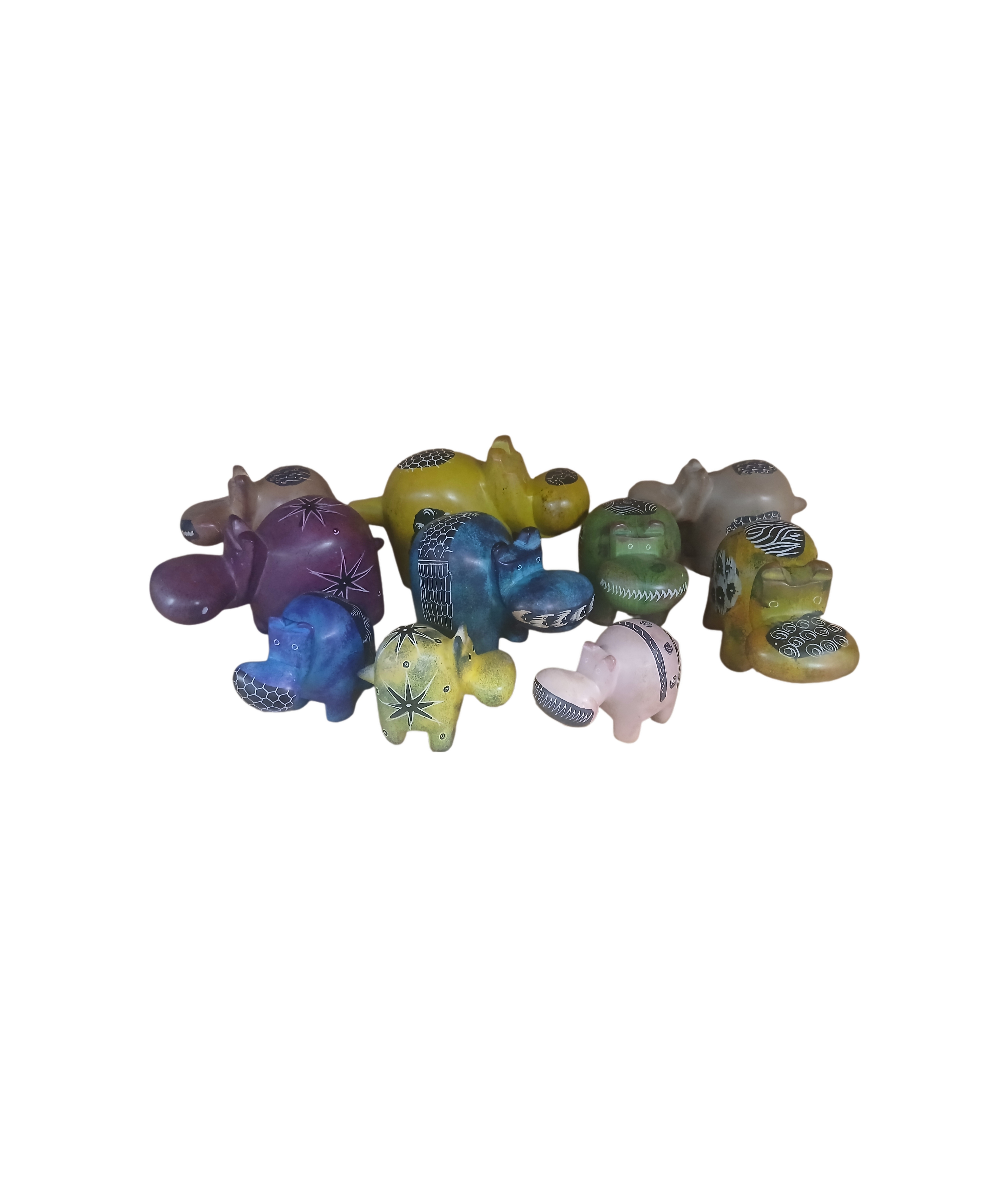 Handcrafted Hippo Figurines