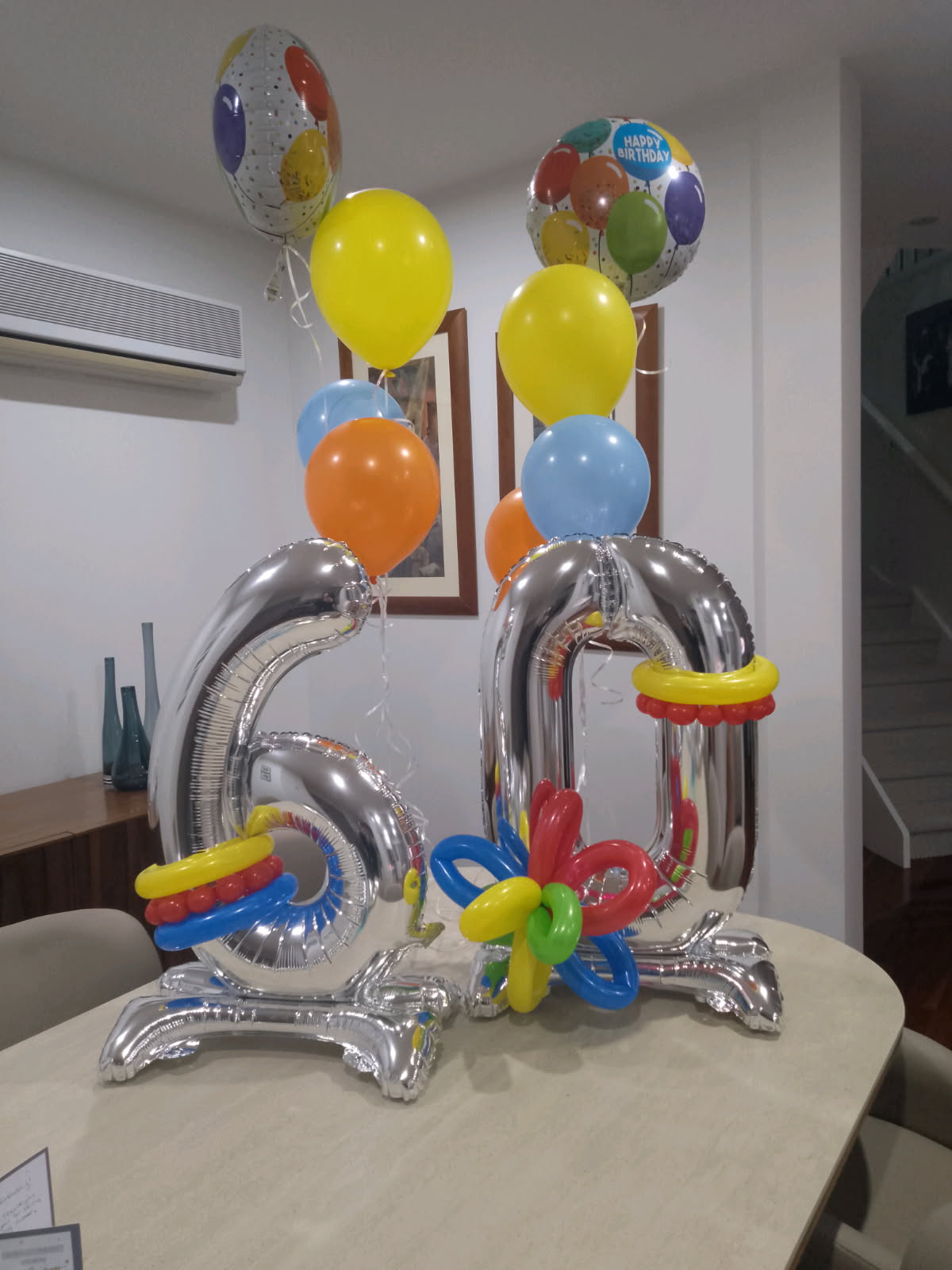 60th Birthday Balloon Decoration Set