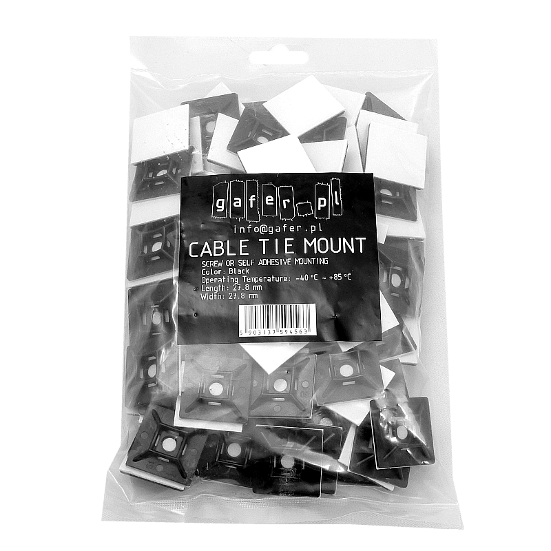 Tvirtinimo dirželių laikiklis (klijuojamas) 