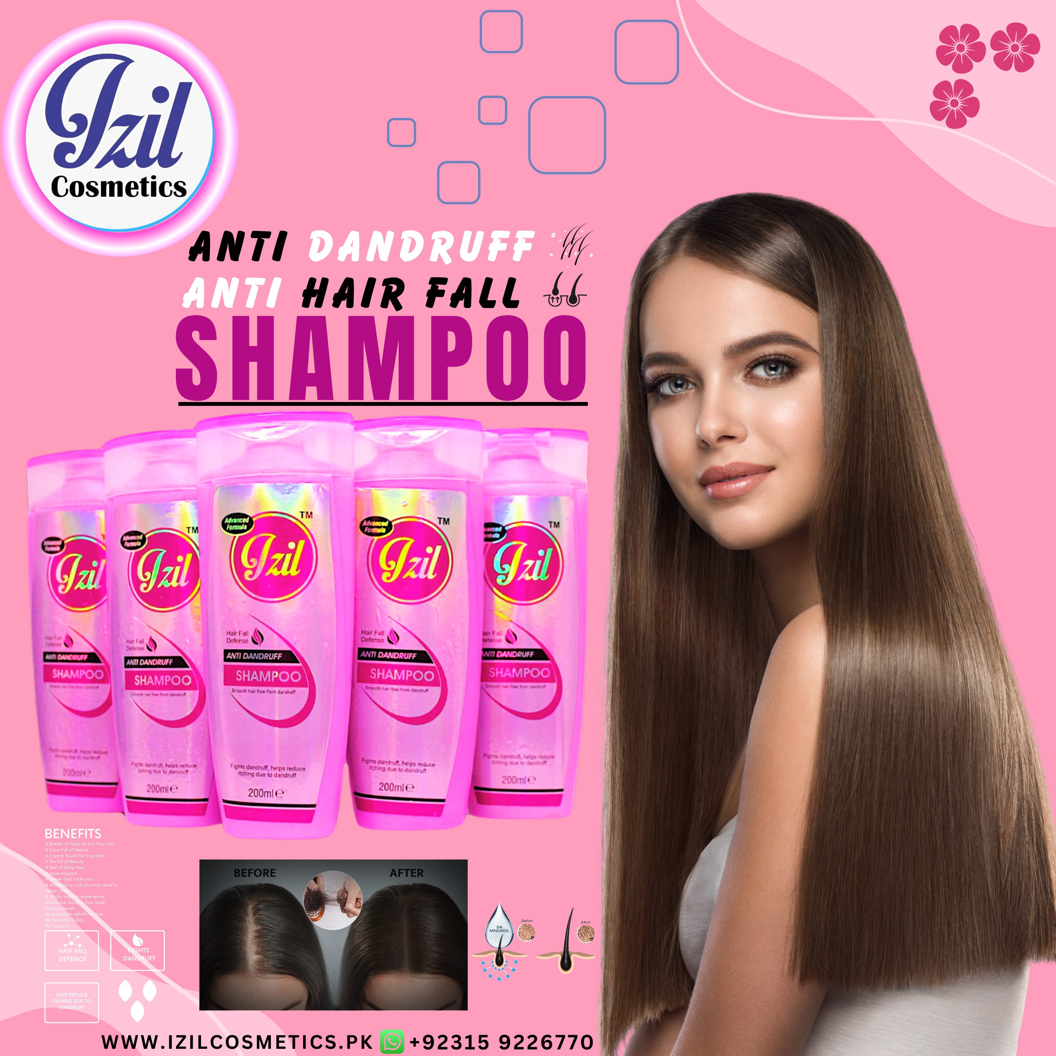 Izil Anti Dandruff & Anti Hair Fall Shampoo