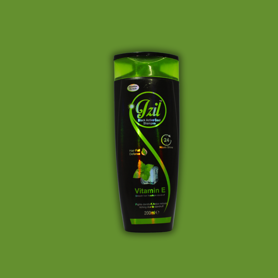 Izil Black Active Cool Shampoo with Vitamin E