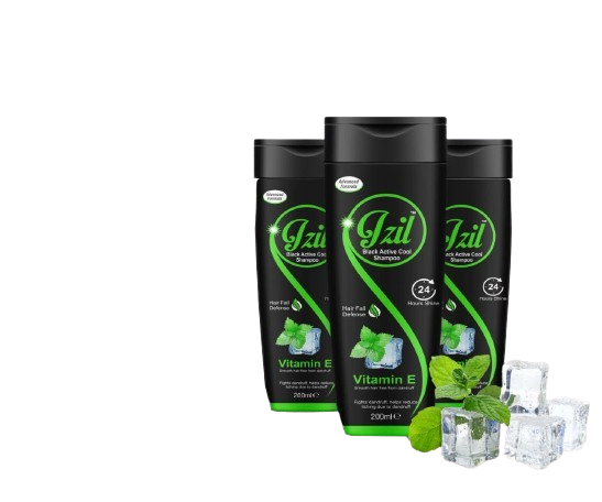 Izil Black Active Cool Shampoo with Vitamin E