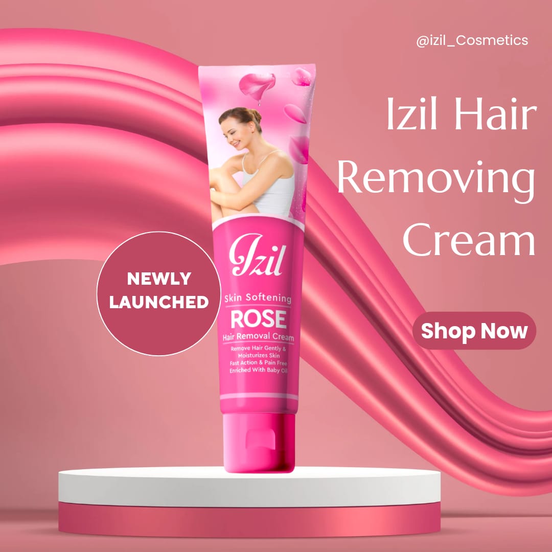 Izil Rose Hair Removing Cream with Baby Oil