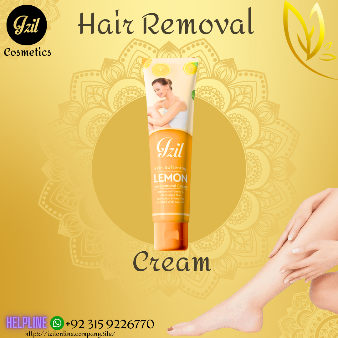 Izil Lemon Hair Removing Cream with Baby Oil