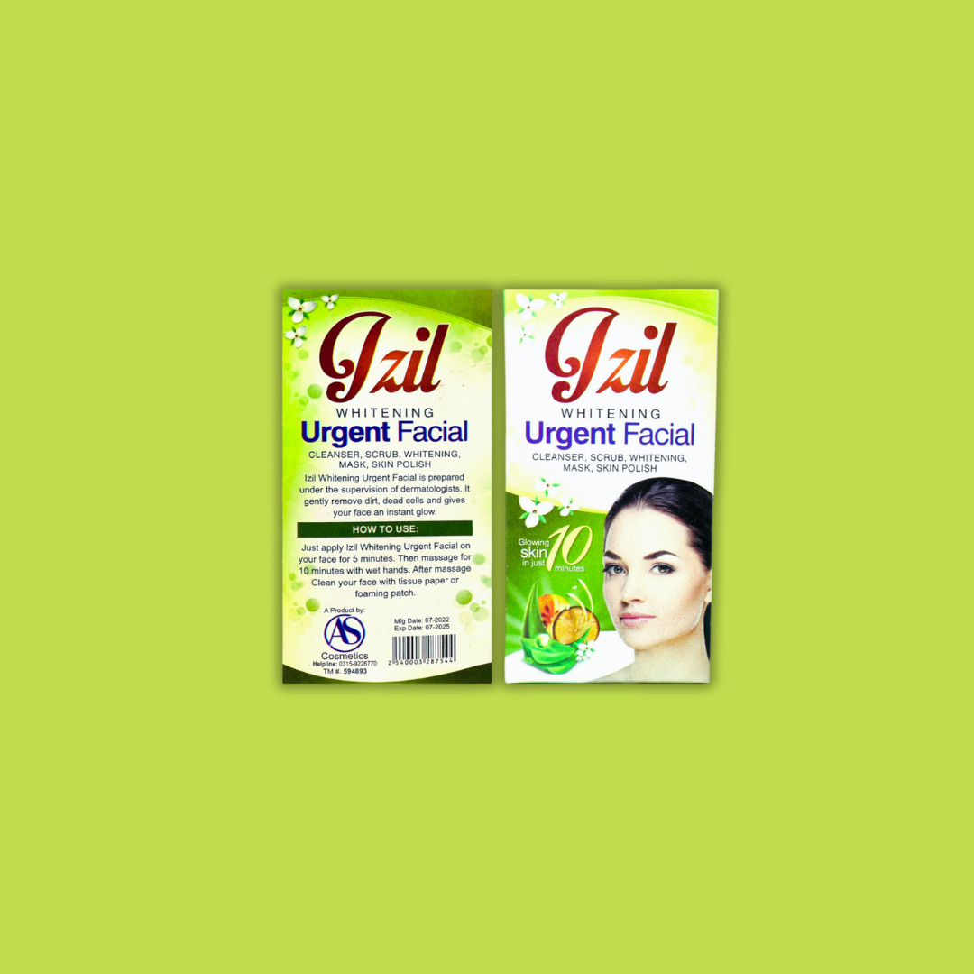 Izil Urgent Facial with Scrub,Cleanser & Skin Polish