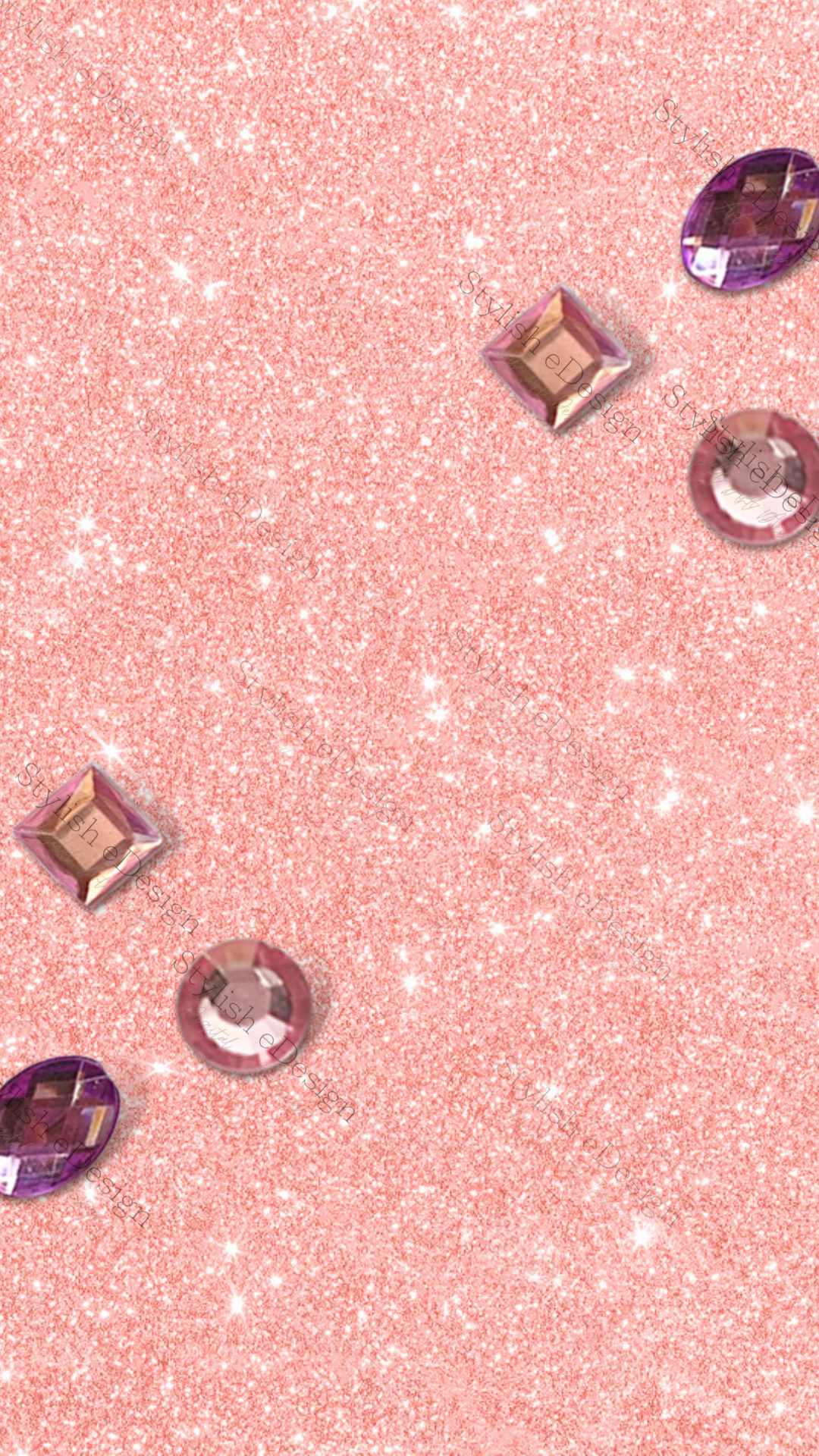 Pink Gem Diamond Mobile Wallpaper