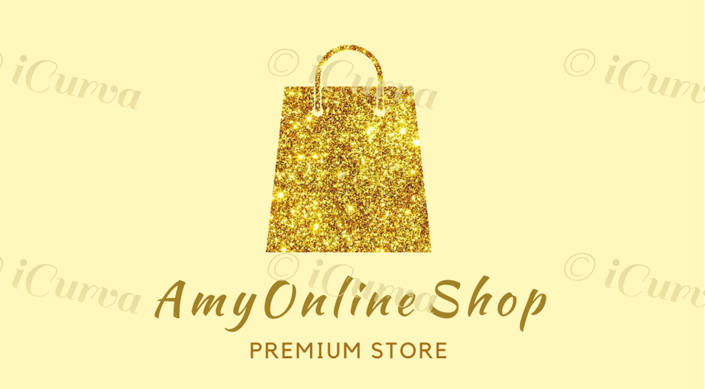 "AmyOnline Shop" Pre-made Business Card Design 