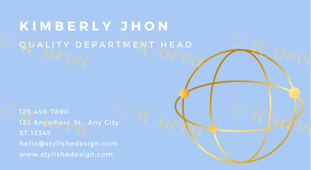 "Globe Tech" Pre-made Business Card Design 