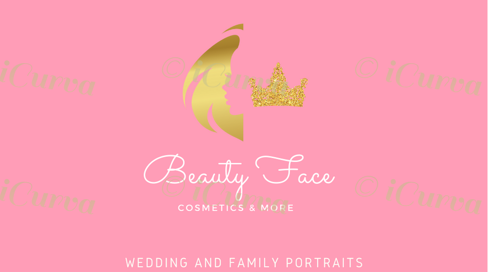 "Beauty Face" Pre-made Business Card Design 