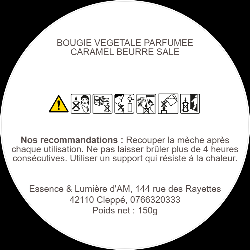 Bougie CARAMEL BEURRE SALÉ