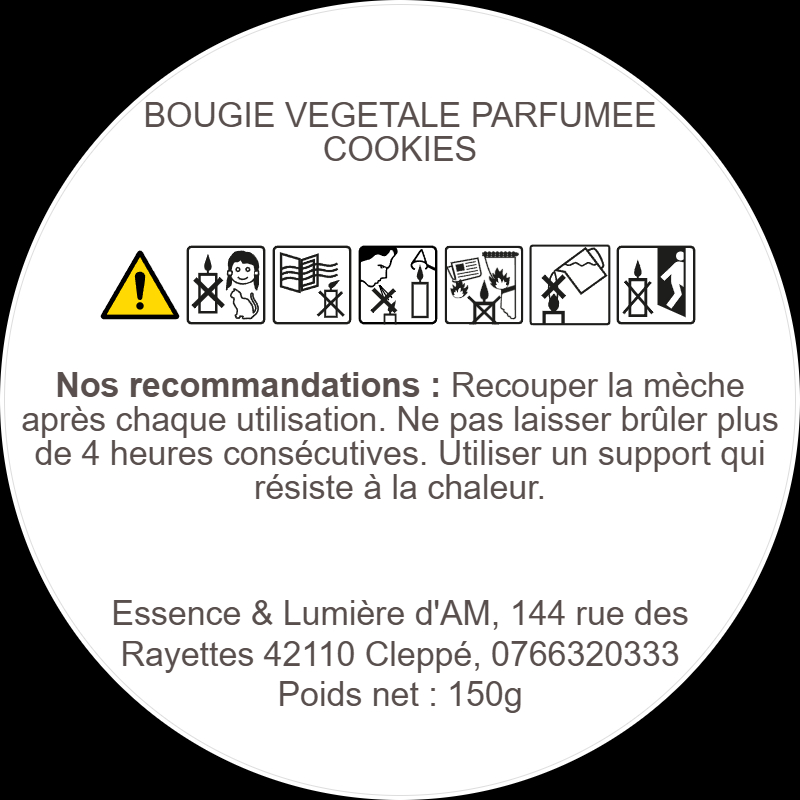 Bougie COOKIES