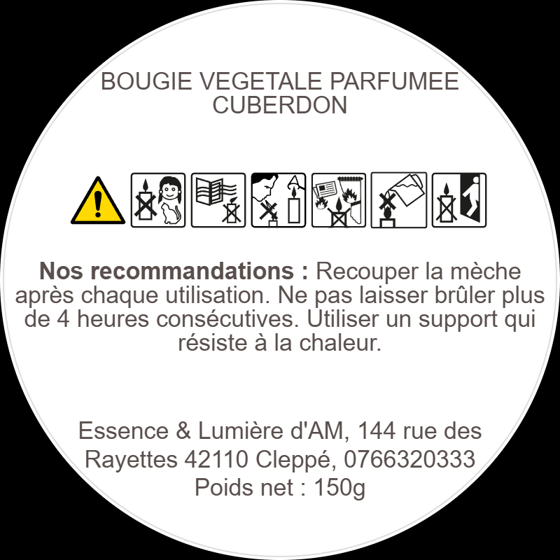 Bougie CUBERDON