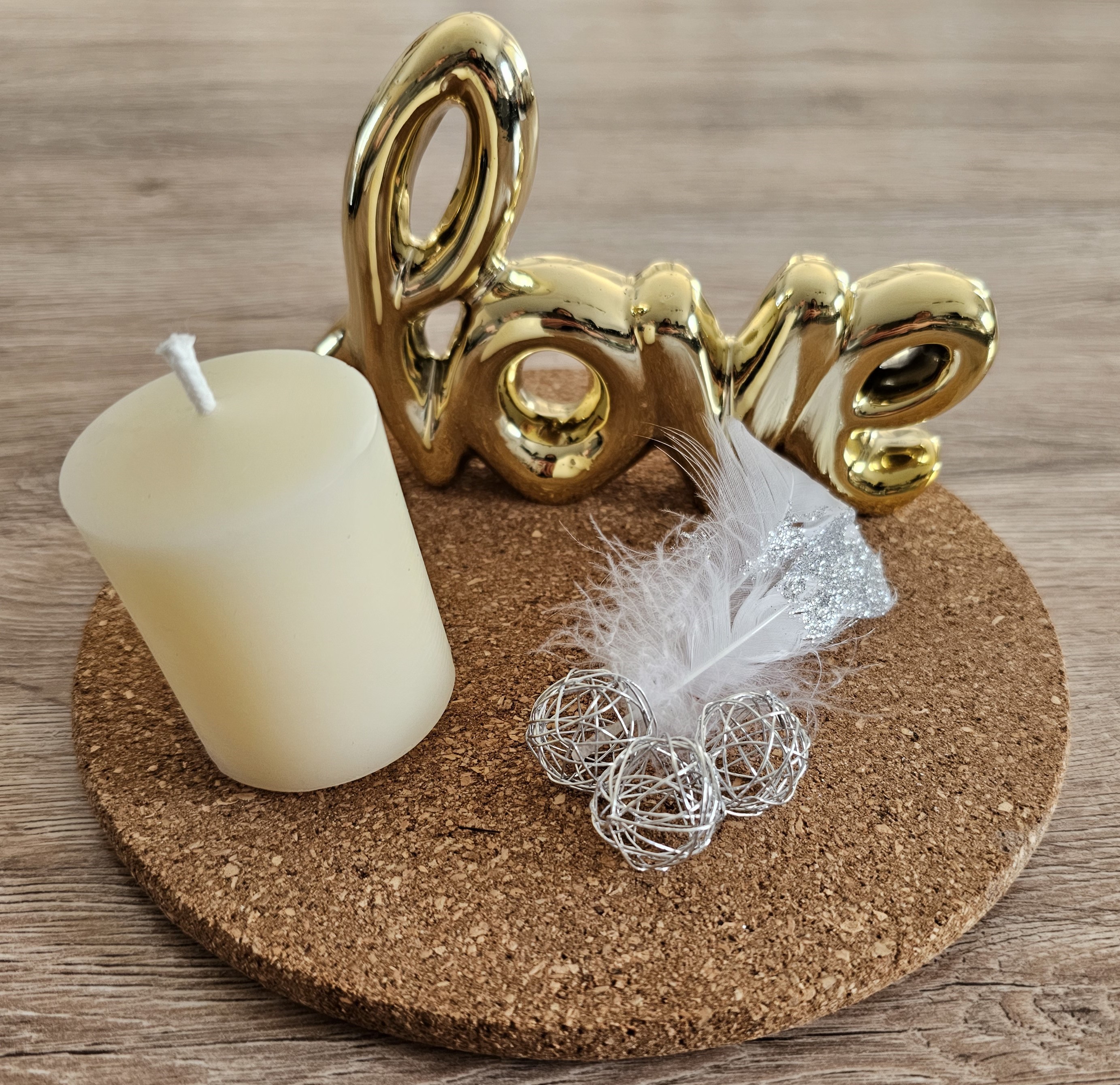 Bougie votive cire d'abeille Blanche
