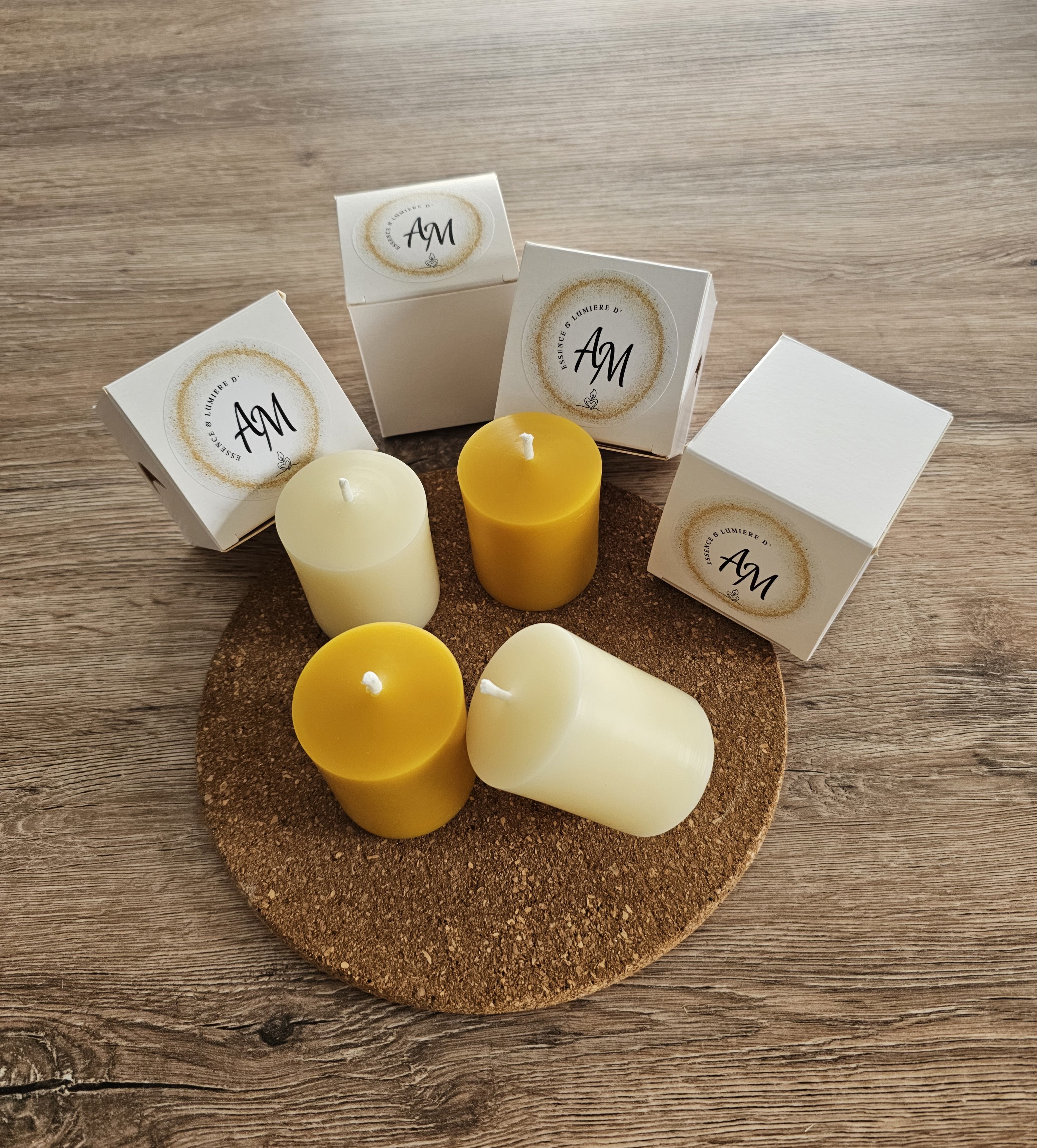 Lot de 4 bougies votives