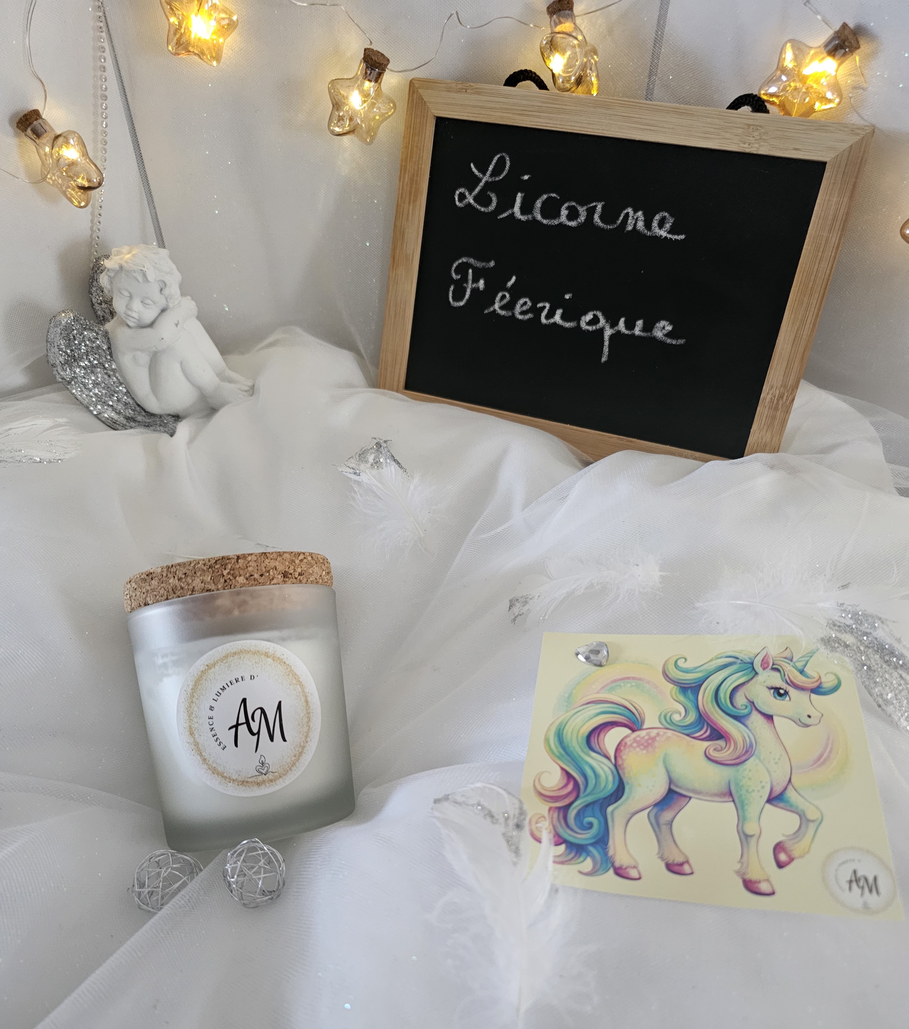 Bougie LICORNE FÉÉRIQUE