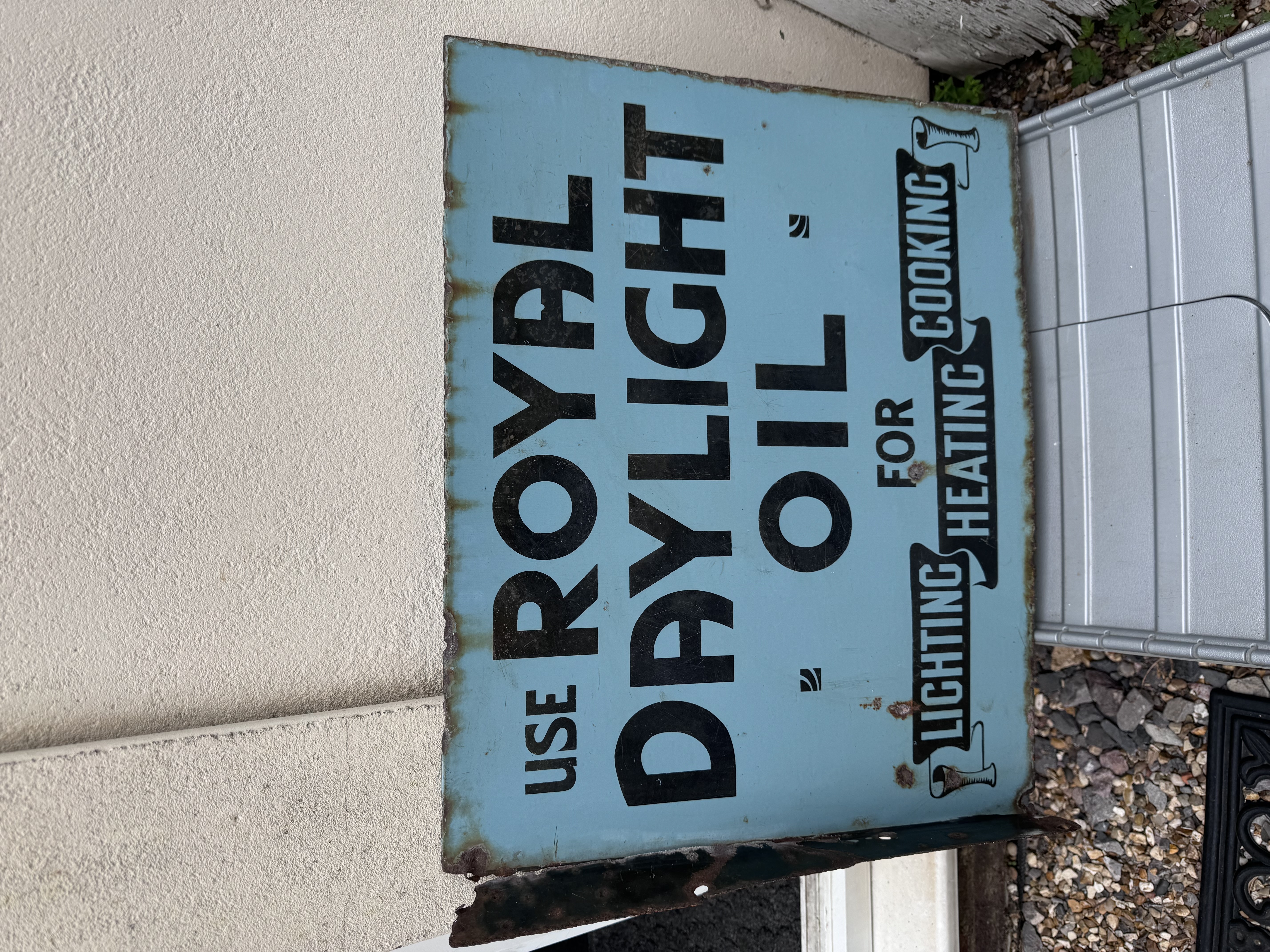 Vintage Royal Daylight Enamel Sign