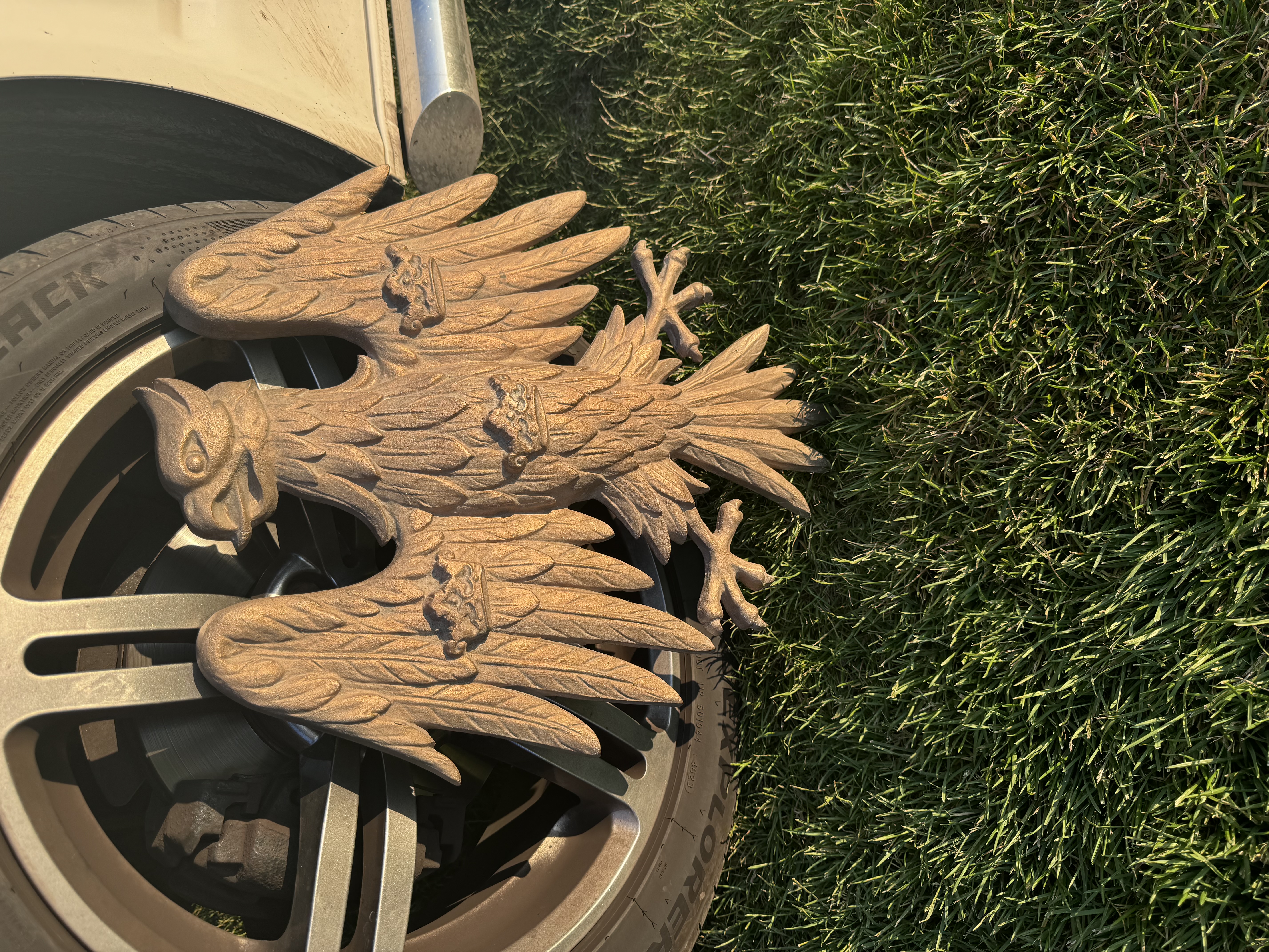 Vintage Barclays Bank Brass Advertising Eagle