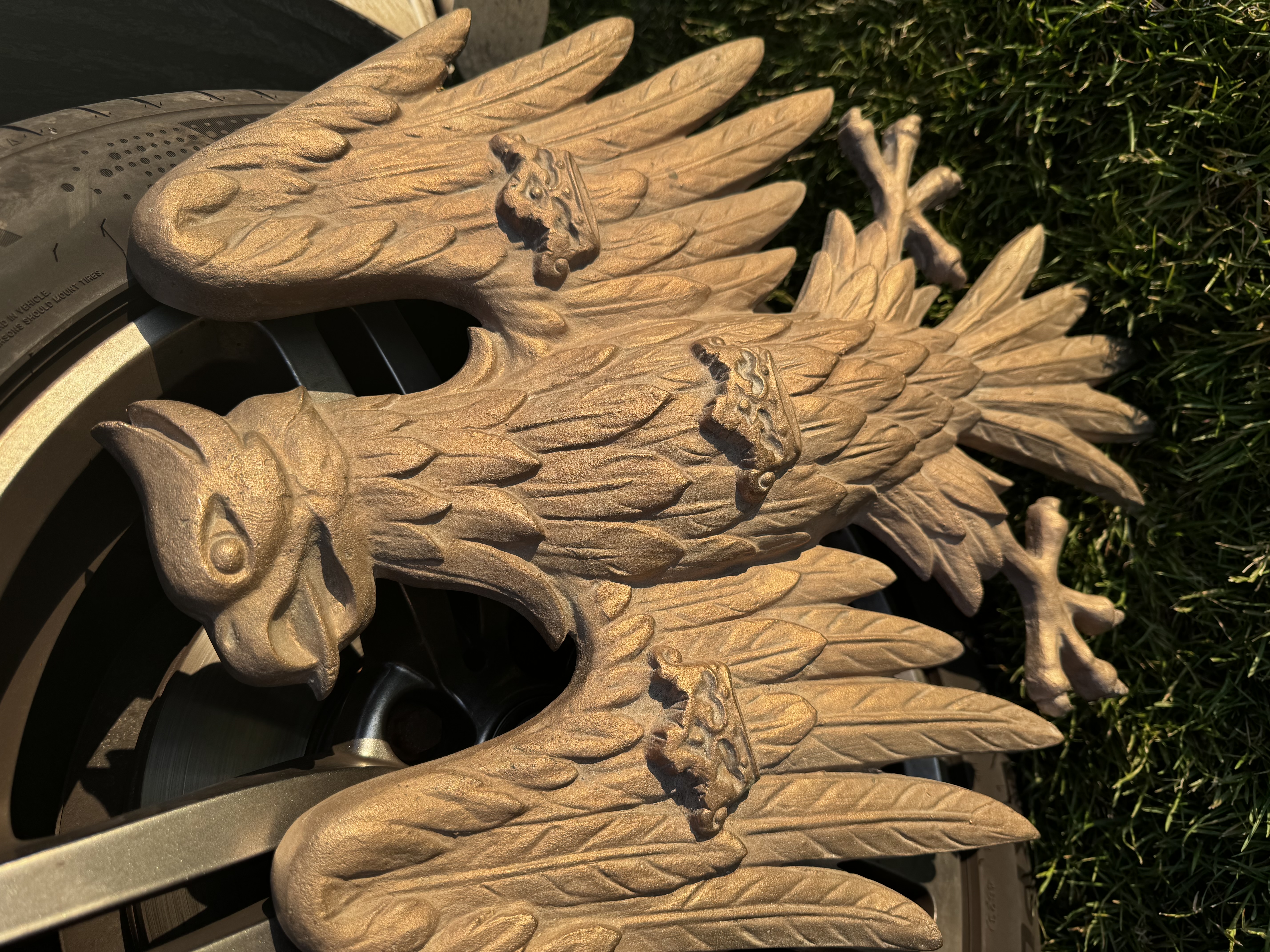 Vintage Barclays Bank Brass Advertising Eagle