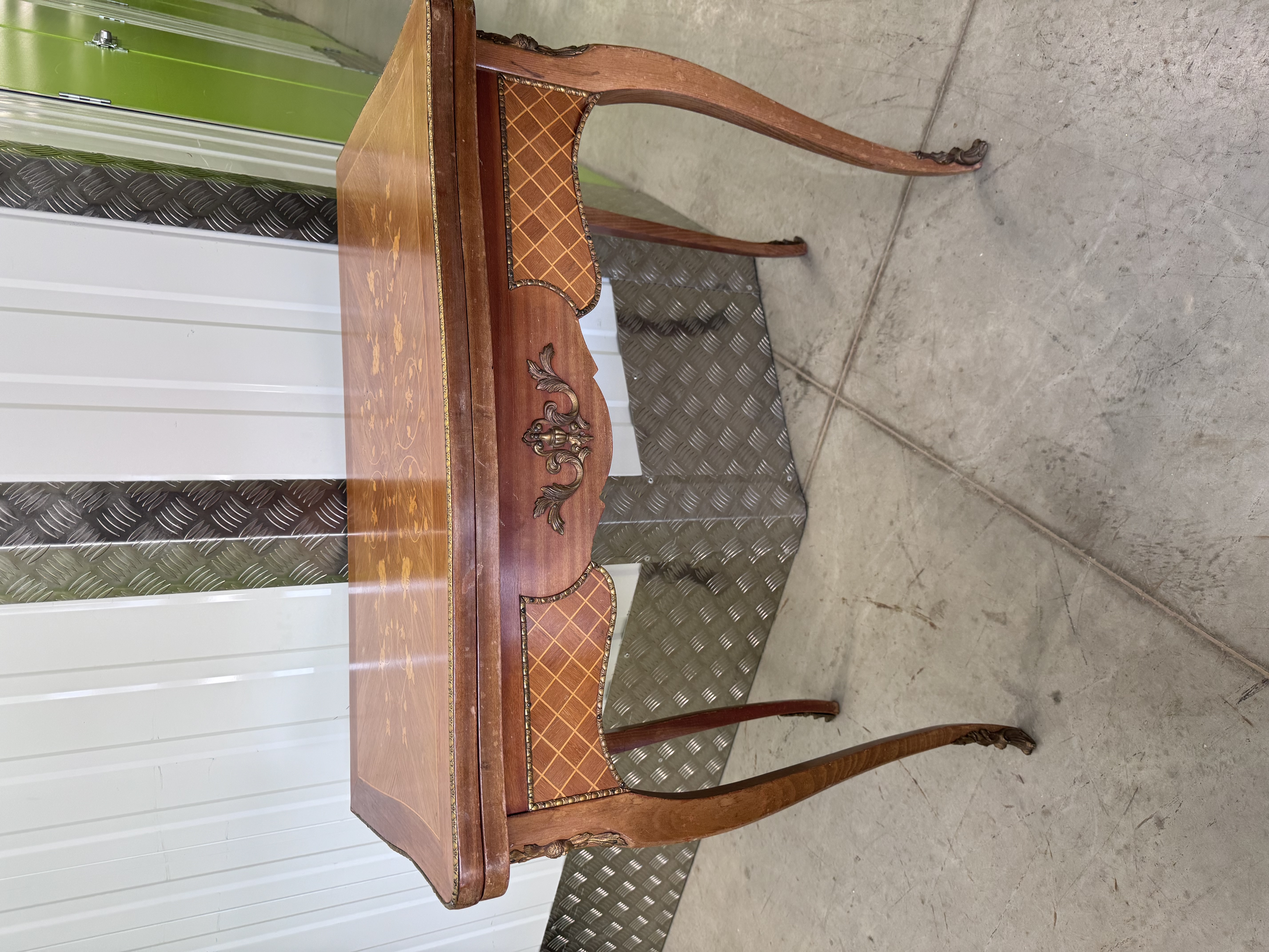 Antique French Mahogany Card Table