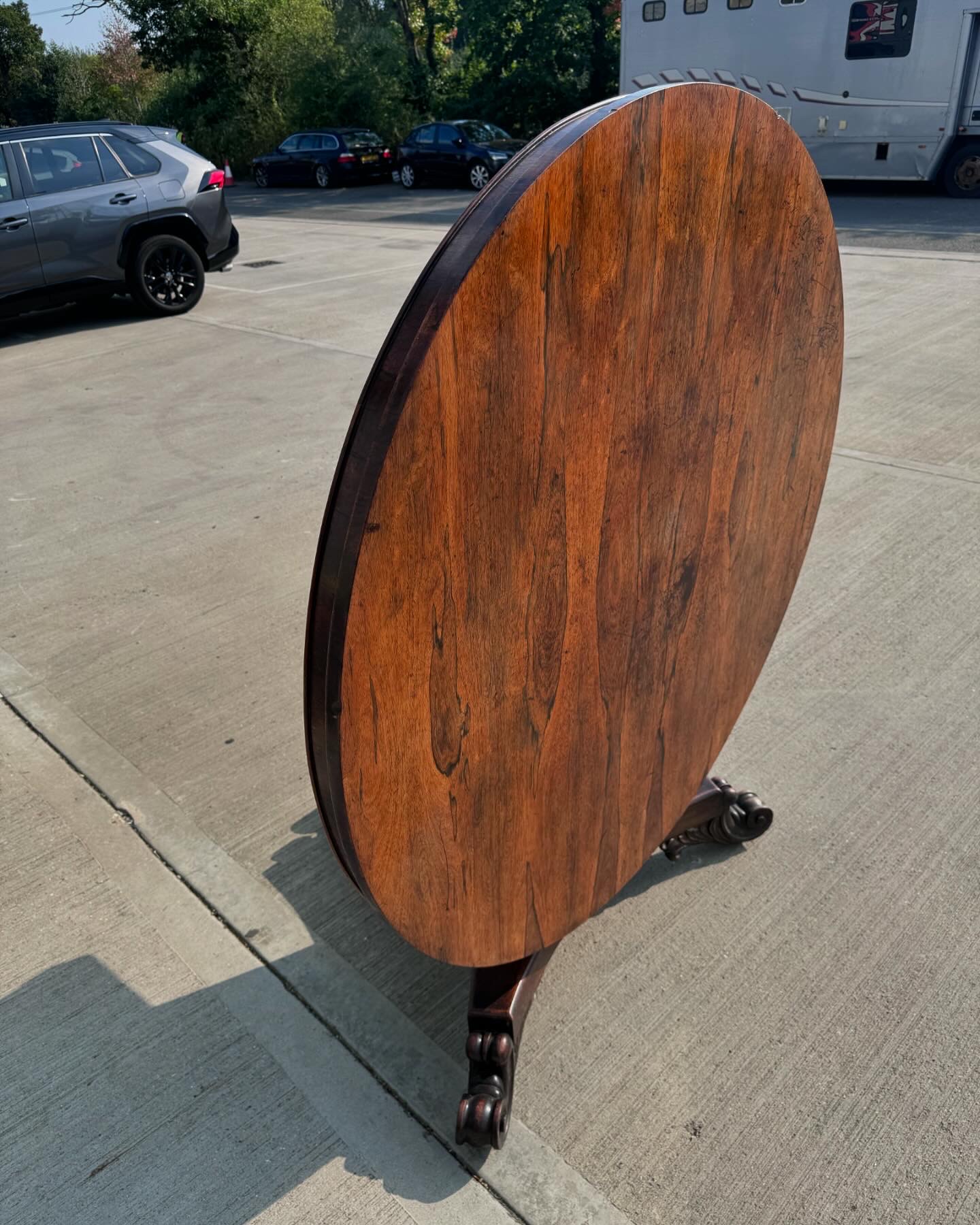 Antique William IV Rosewood Tilt Top Dining Table