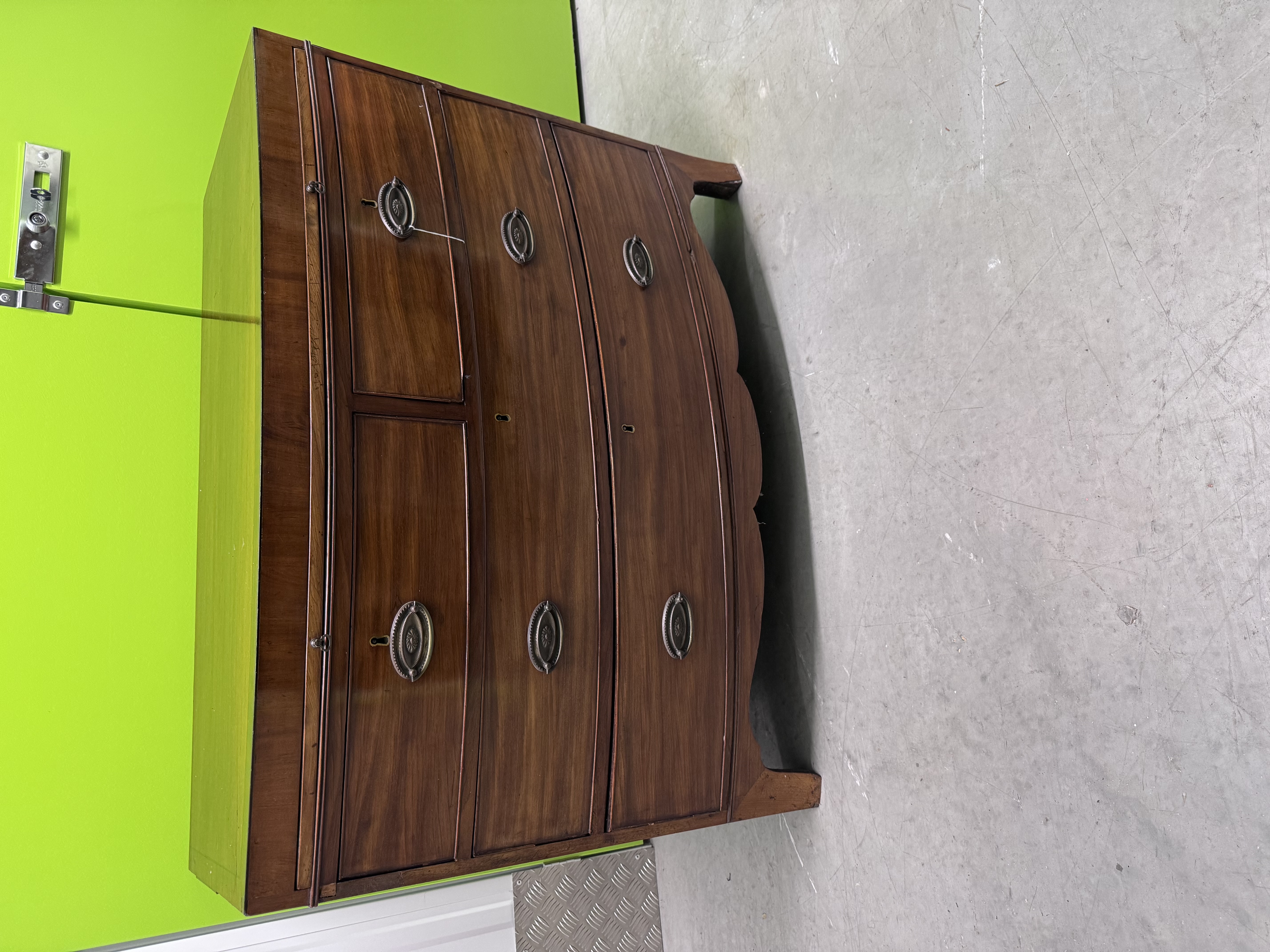 Regency Mahogany Bow Front Chest of Drawers