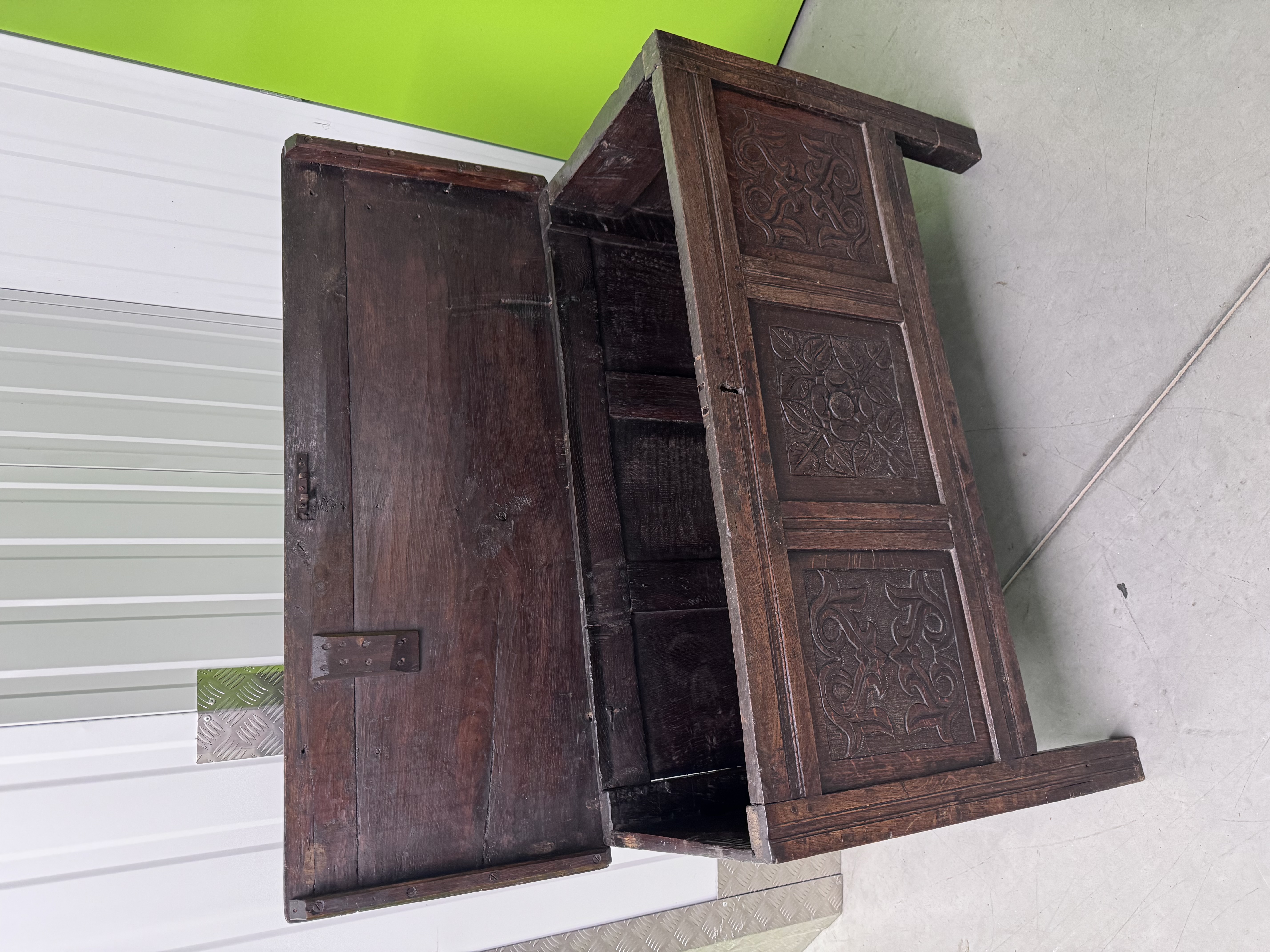 18th Century Antique Oak Coffer