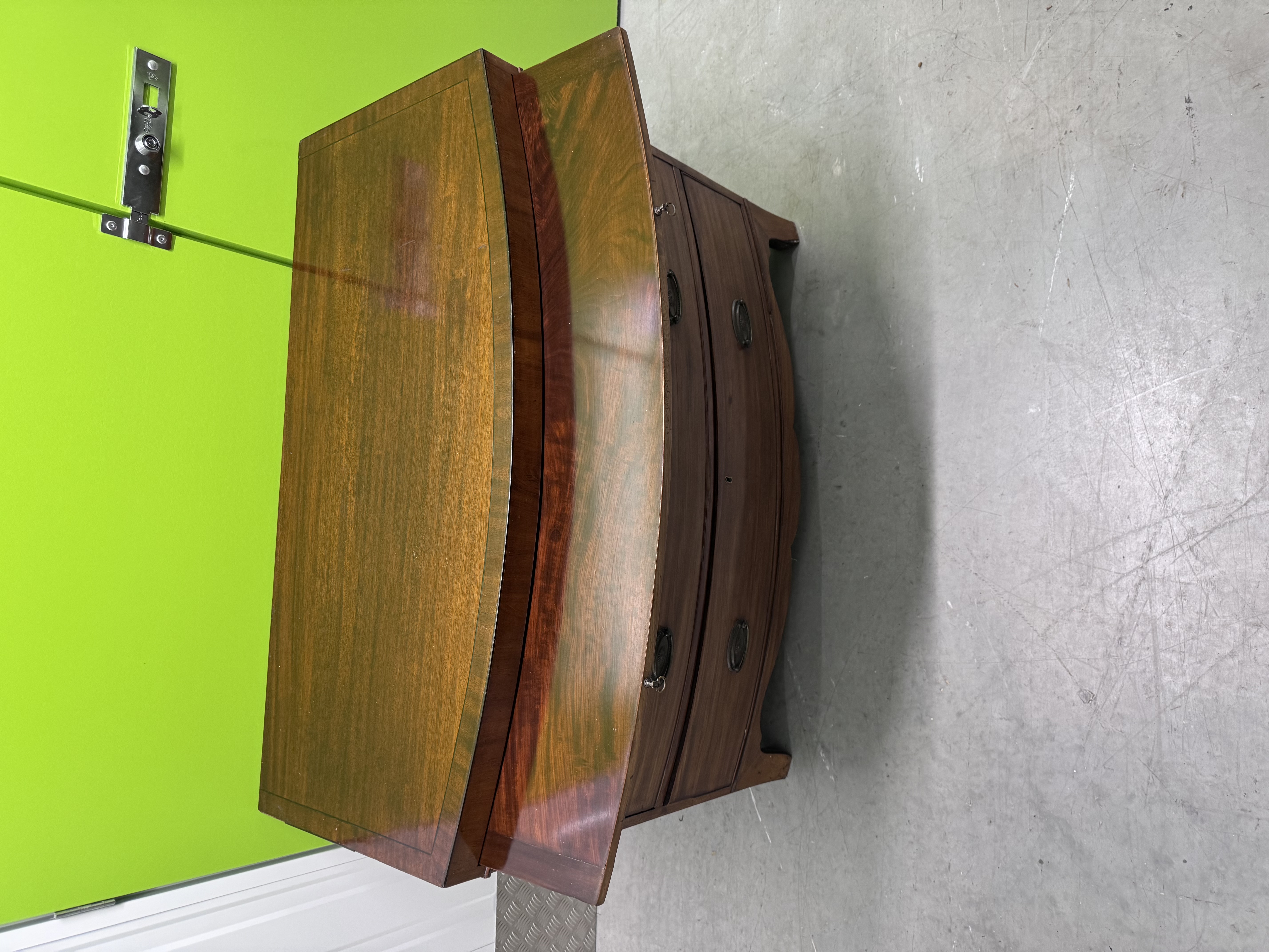 Regency Mahogany Bow Front Chest of Drawers