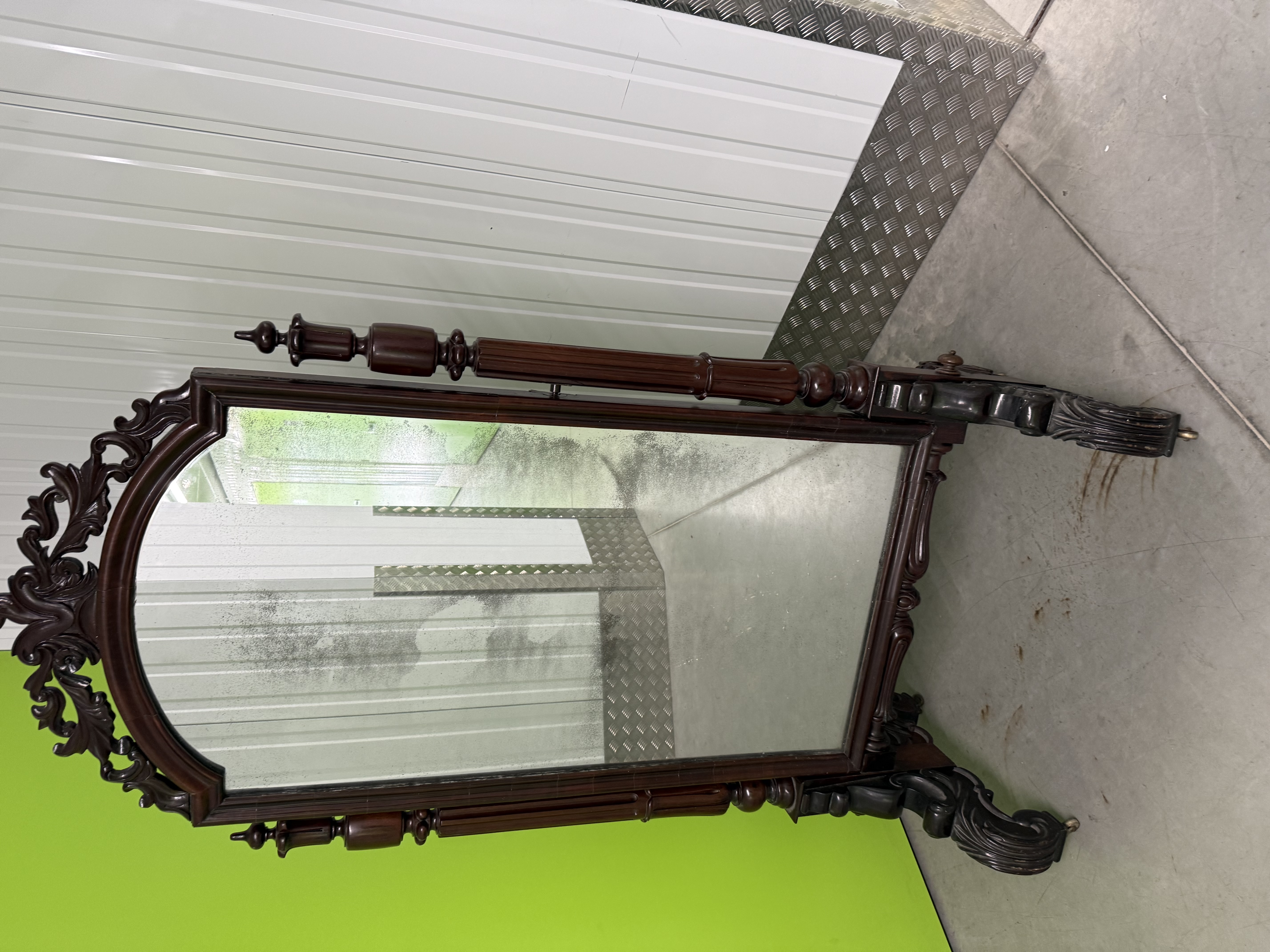 Victorian Mahogany Cheval Mirror