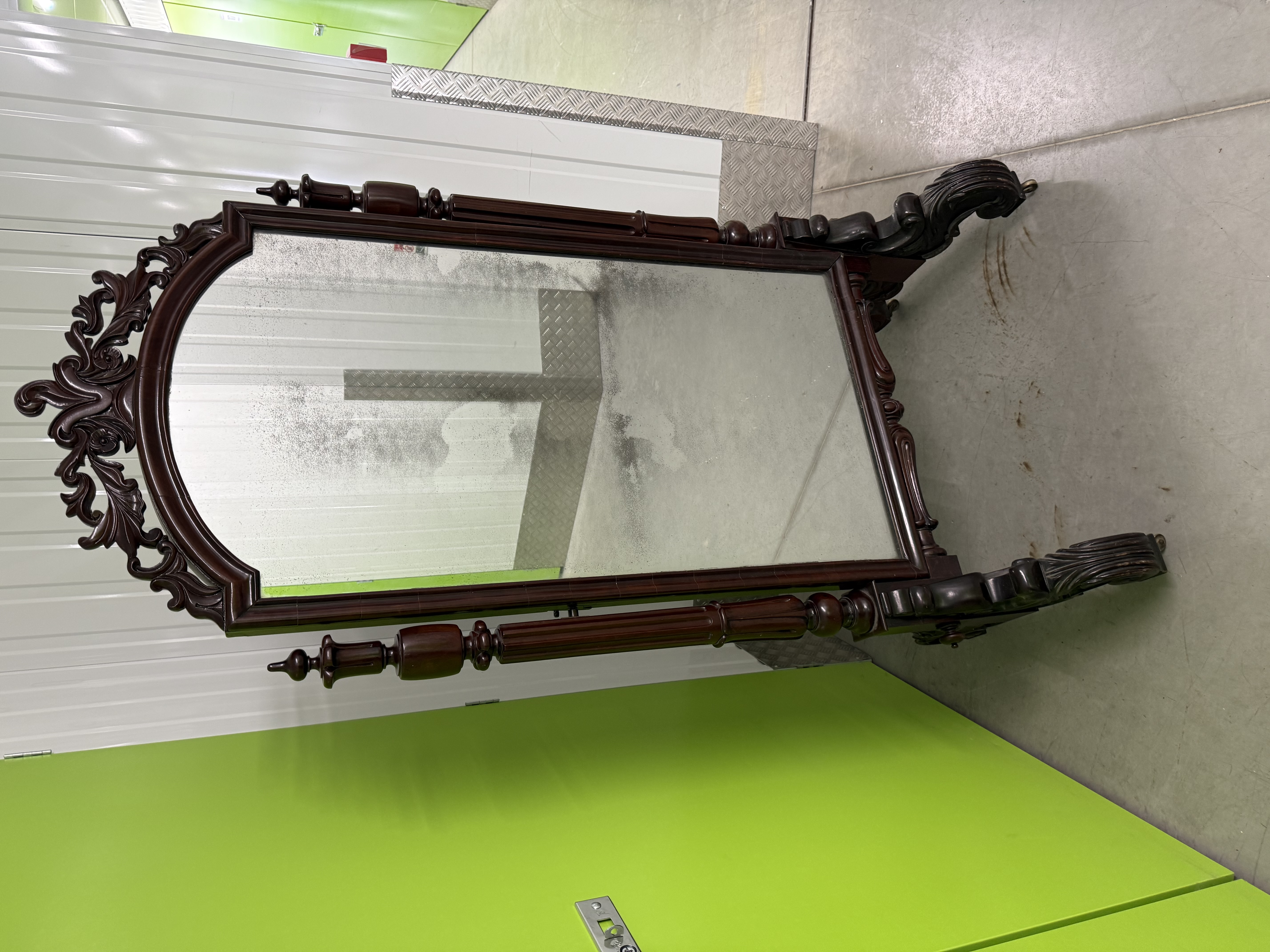 Victorian Mahogany Cheval Mirror