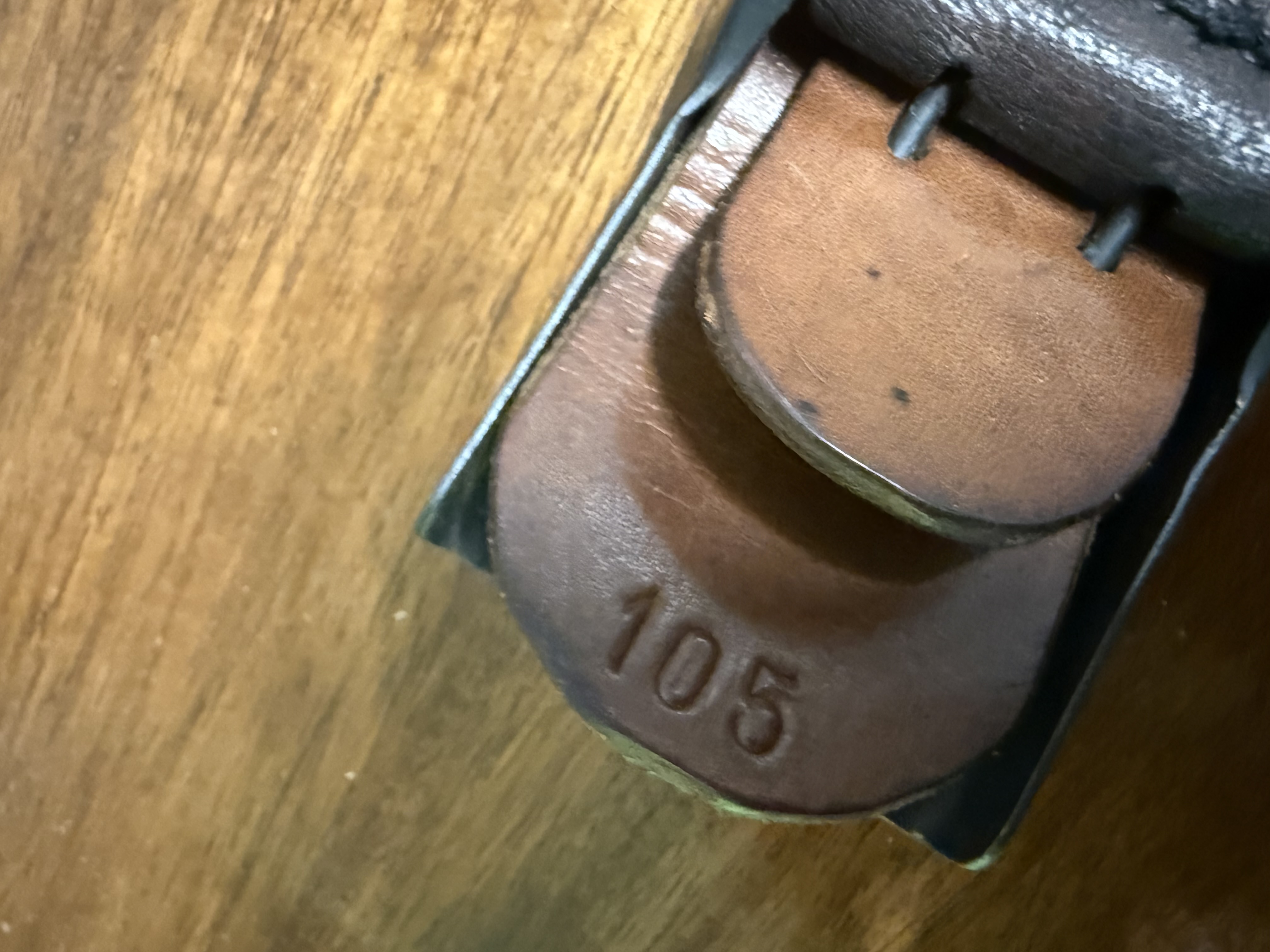 Original WW2 German Leather Heer Belt