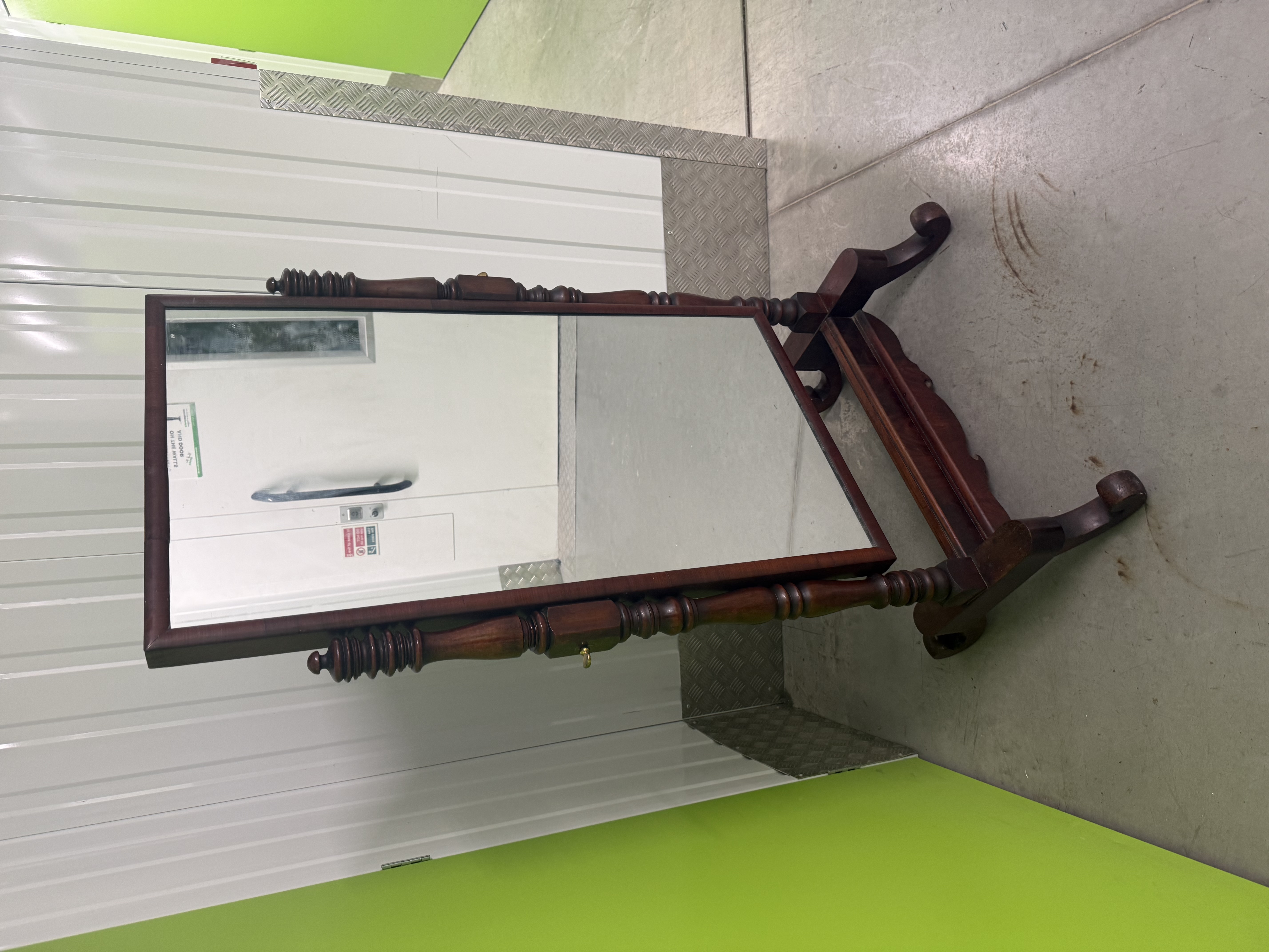 Victorian Mahogany Cheval Mirror