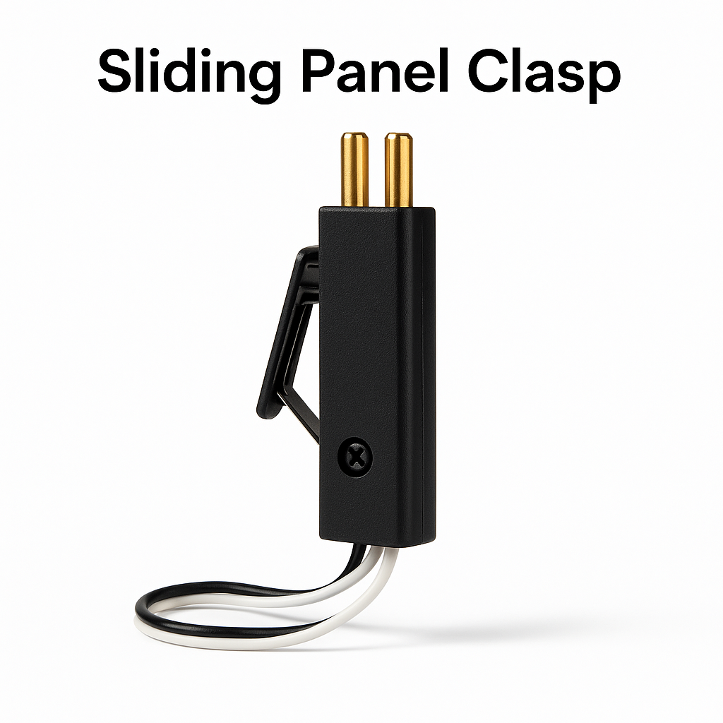 Sliding Panel Clasp – Cable Clamping Tool for PDLC Smart Glass Panels
