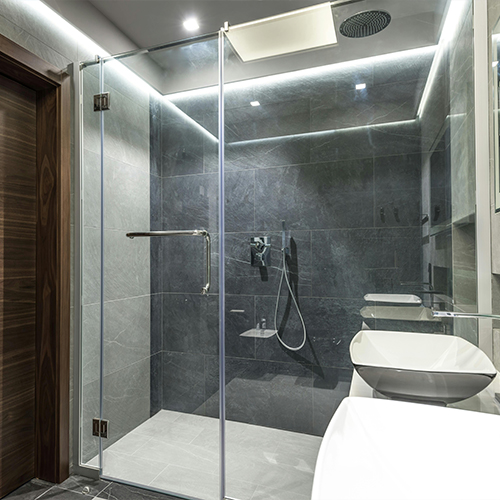 Tempered Glass Shower Door – 3/16" Frameless Clear Glass